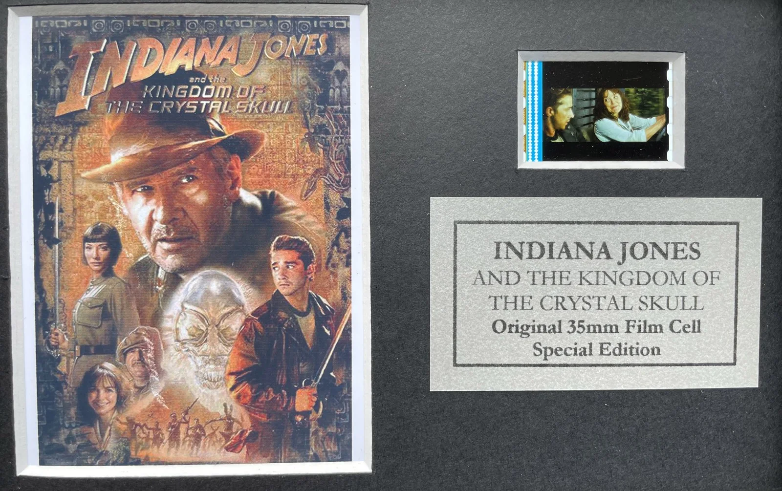 INDIANA JONES (Crystal Skull) Original Mini 35mm Film Cell in Quality Wood Frame, изображение 2