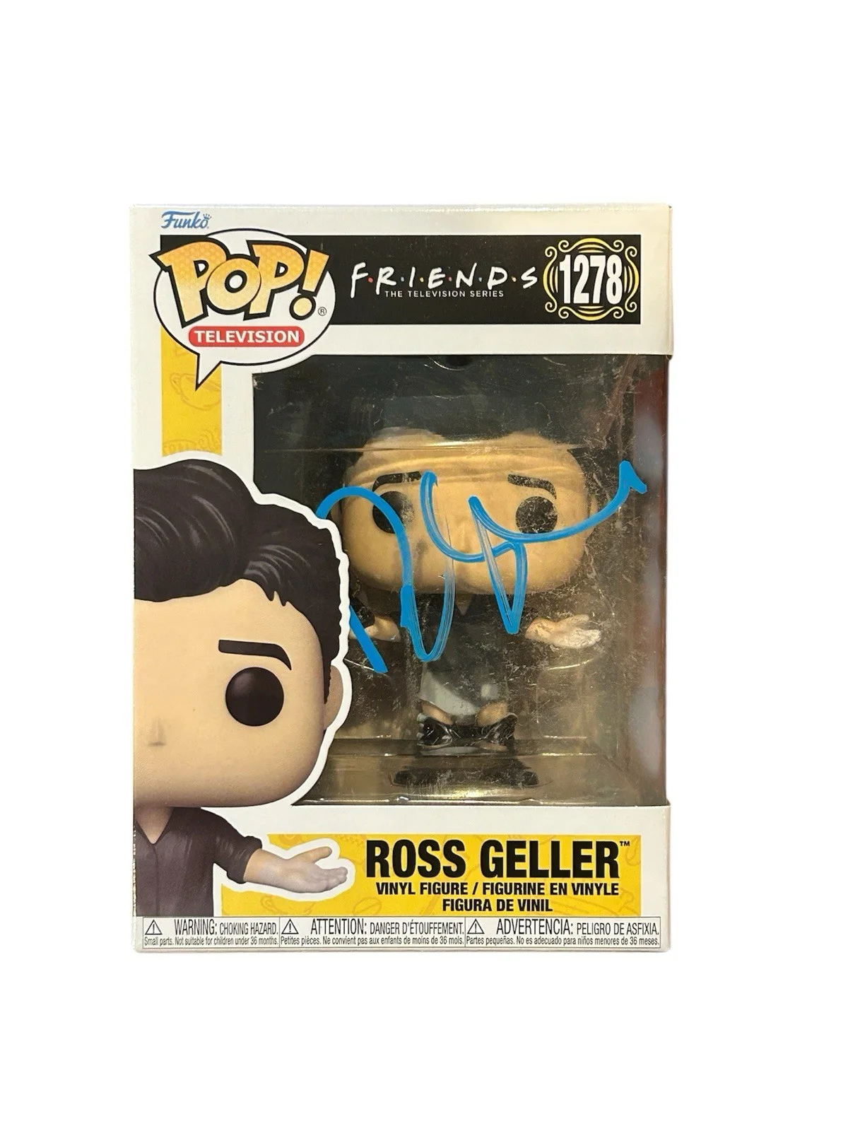David Schwimmer ‘Friends’ Signed Funko Pop ‘Ross Geller’ Beckett COA Certified, image 2