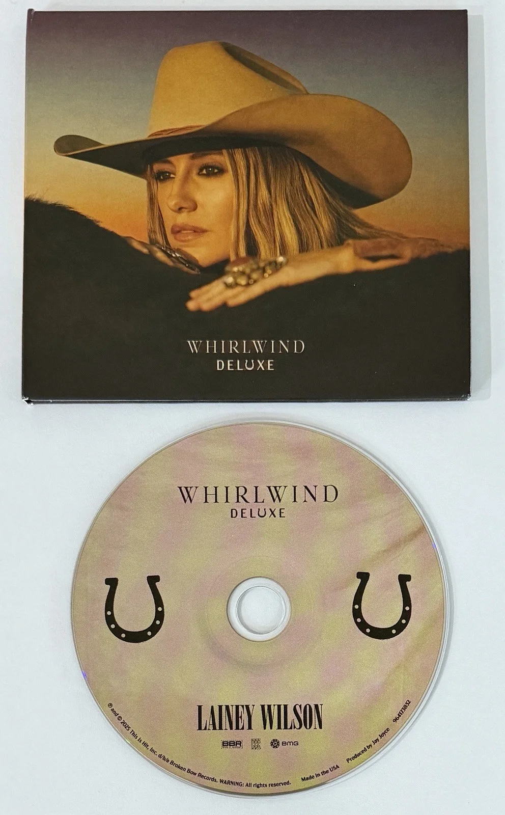 Lainey Wilson SIGNED Photo Art Card & Whirlwind Deluxe CD PSA DNA COA Autograph, изображение 4