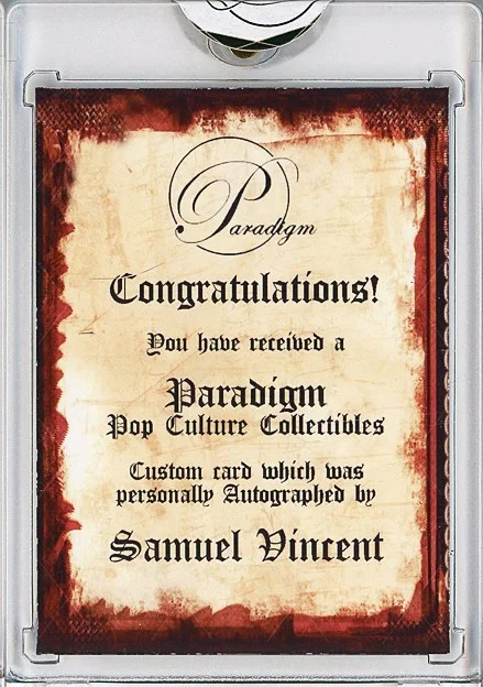 Samuel Vincent — -CARE BEARS- GOOD LUCK BEAR Samuel Vincent Signed/Autograph/Auto Cartoon Card, изображение 2