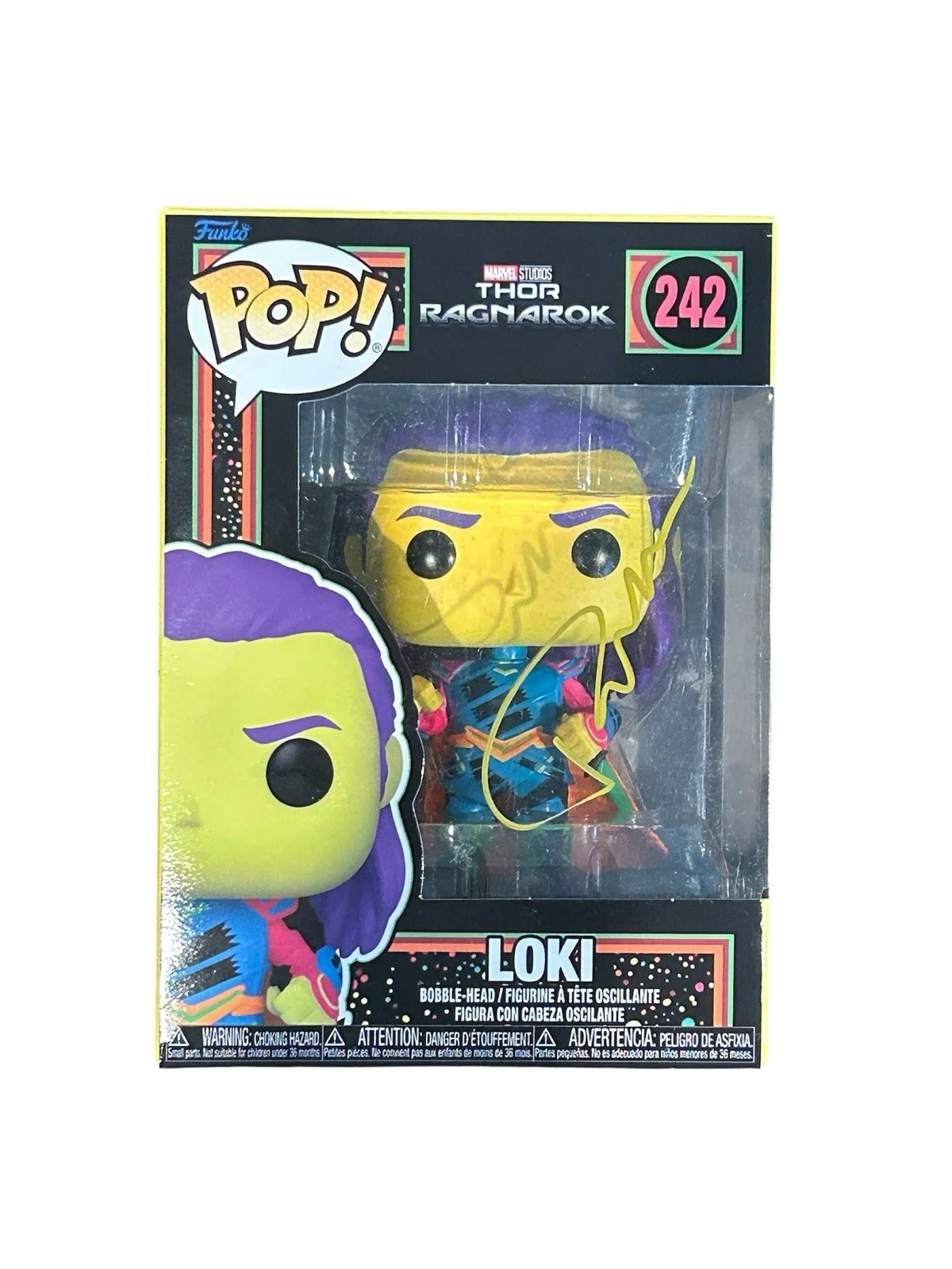 Tom Hiddleston Signed Loki Thor Ragnarok Marvel Avengers Funko Pop Beckett BAS, image 2