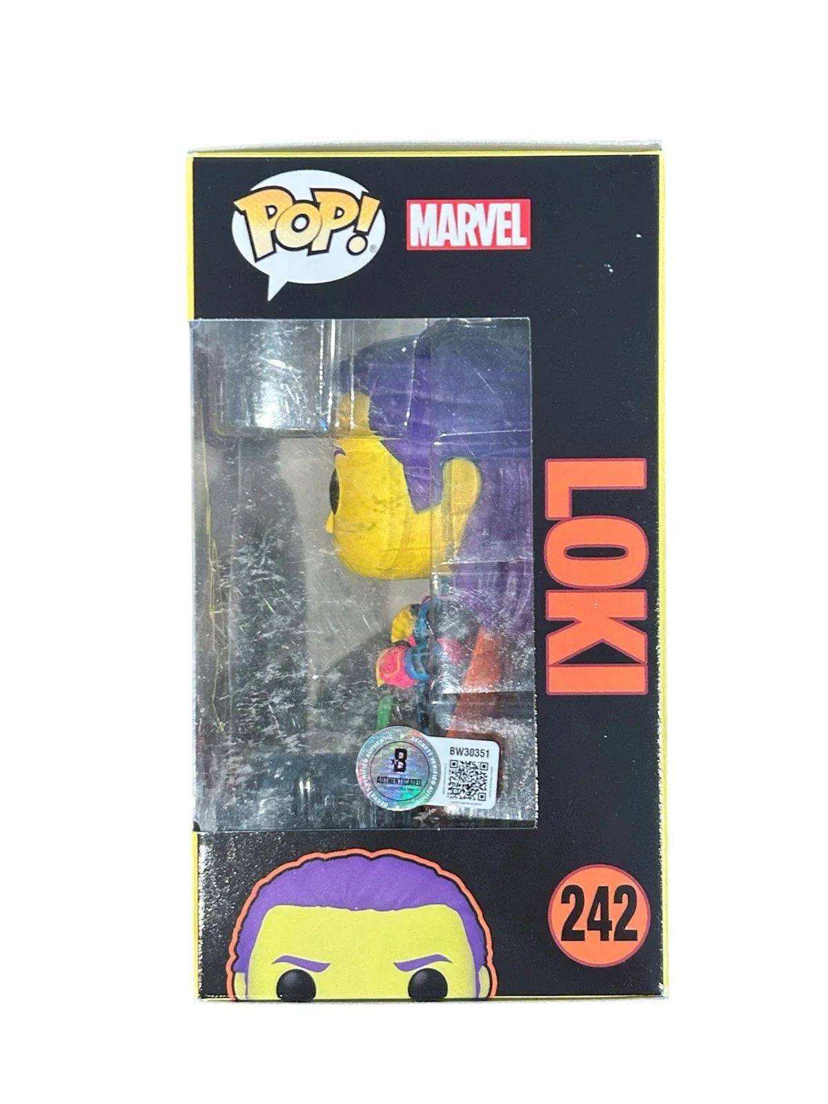 Tom Hiddleston Signed Loki Thor Ragnarok Marvel Avengers Funko Pop Beckett BAS, image 3