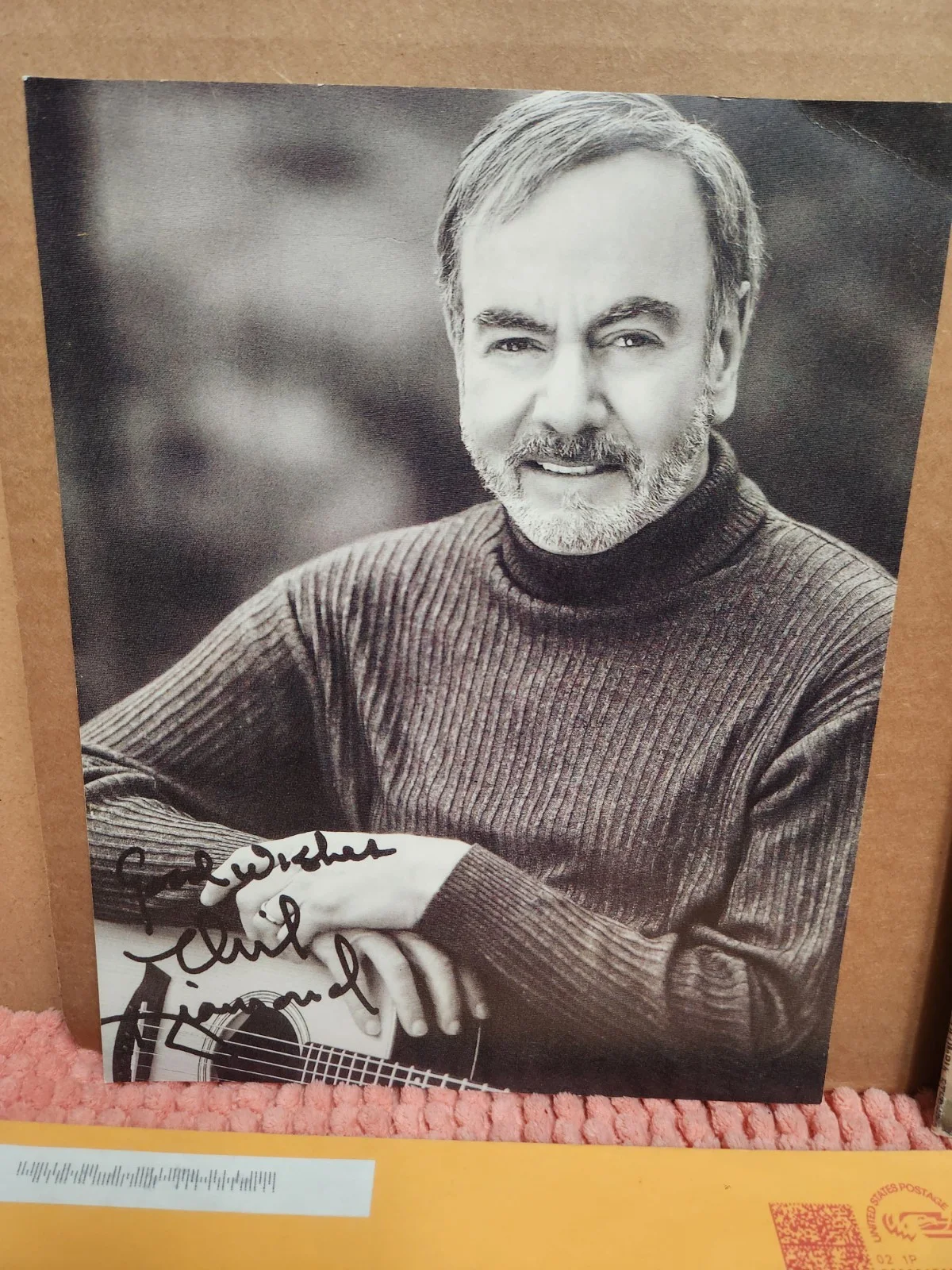 Neil Diamond AUTOGRAPHED SIGNED Record "September Morn" Vinyl & Fan Club Photo, изображение 3