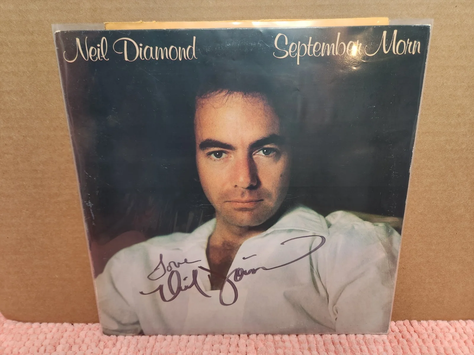 Neil Diamond AUTOGRAPHED SIGNED Record "September Morn" Vinyl & Fan Club Photo, изображение 5