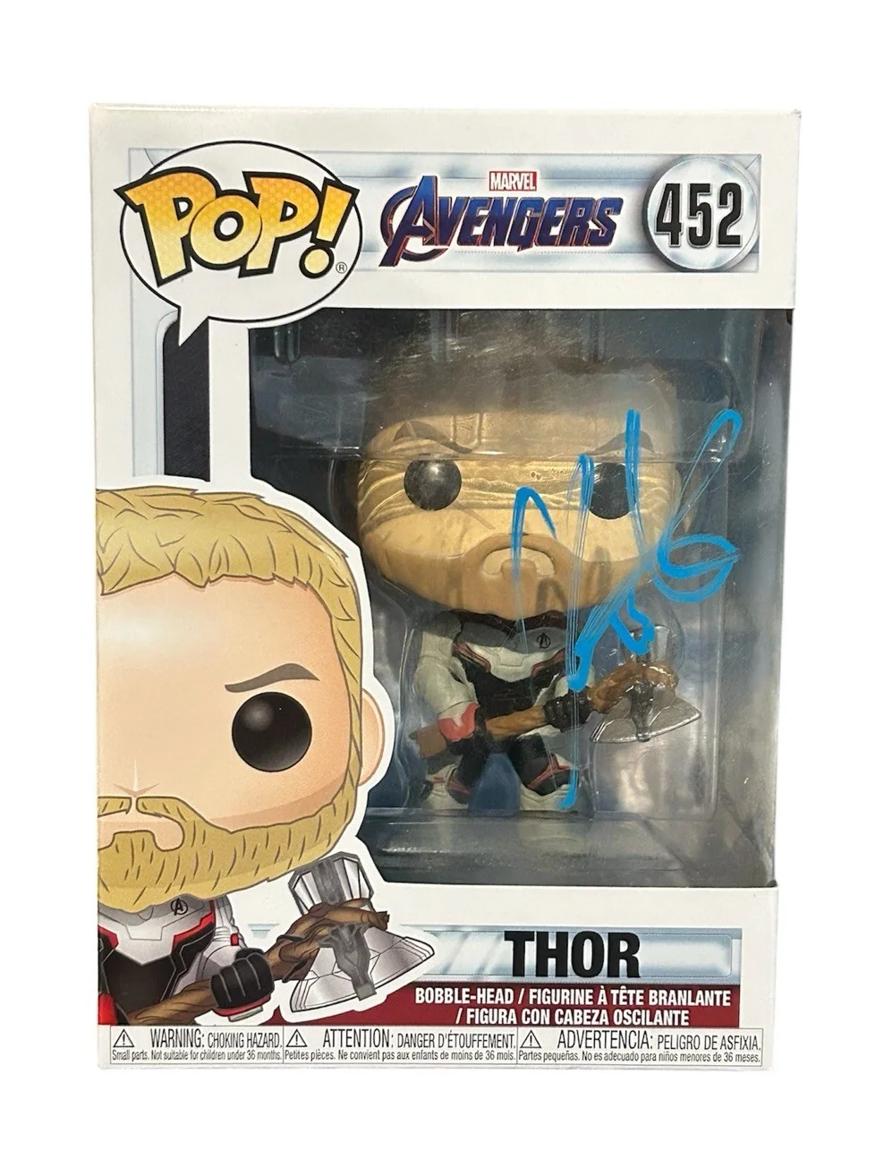 chris hemsworth — Chris Hemsworth Signed Autographed Thor Funko Pop Beckett COA Avengers 452, image 2