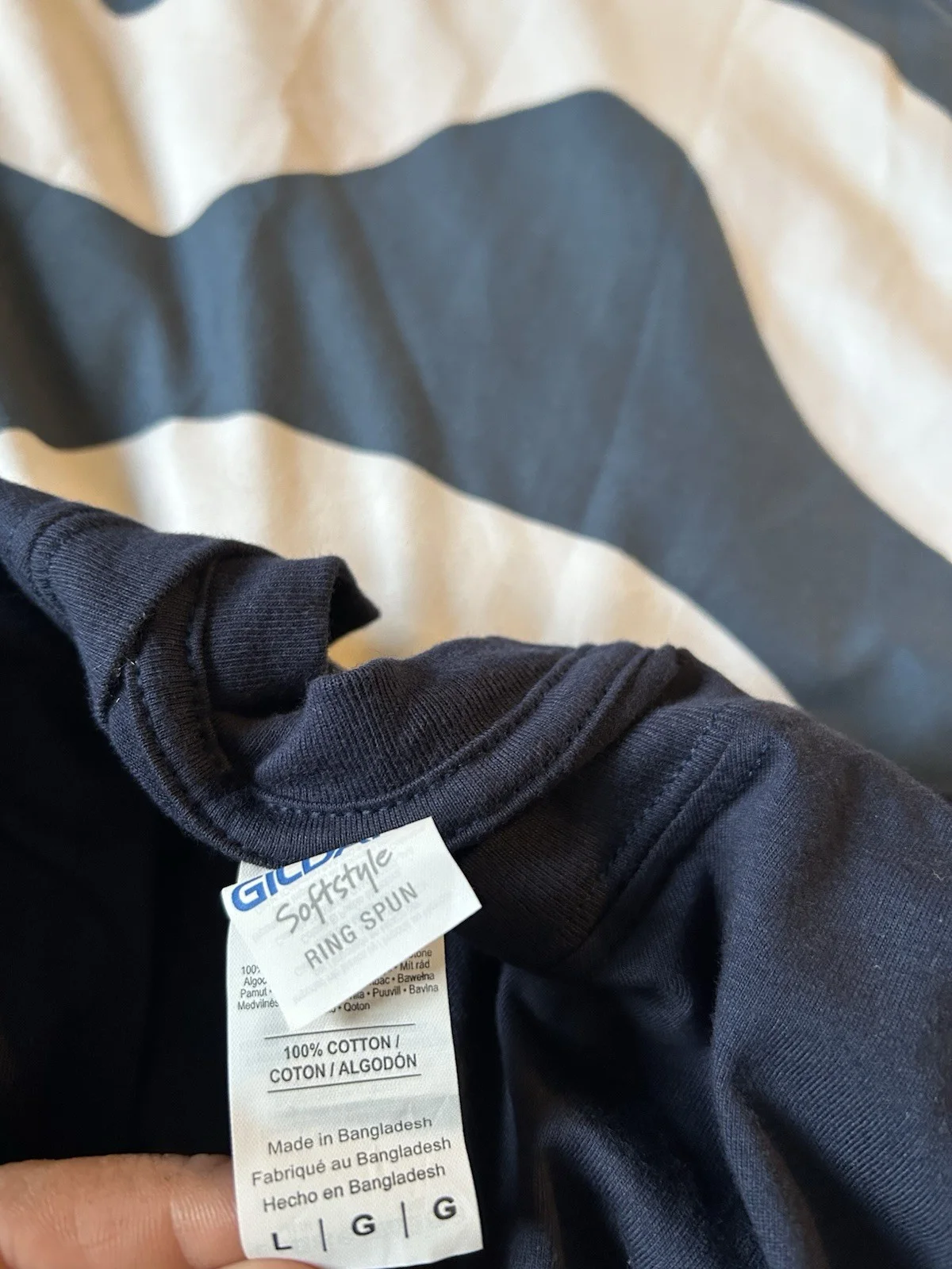 Cats 2019 Film Promo Crew Neck T-Shirt Navy With Graphic Spellout. Size L, изображение 5