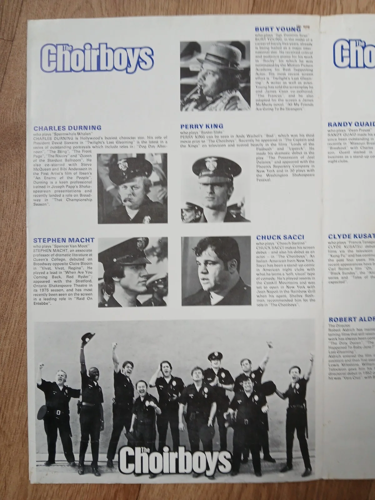 THE CHOIRBOYS (1977) rare original UK Exhibitors Campaign Press Book, изображение 4