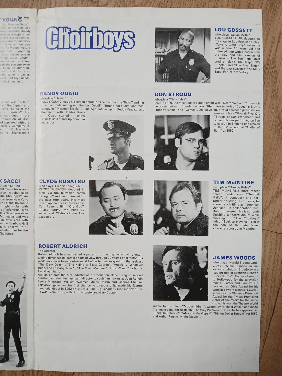 THE CHOIRBOYS (1977) rare original UK Exhibitors Campaign Press Book, изображение 5