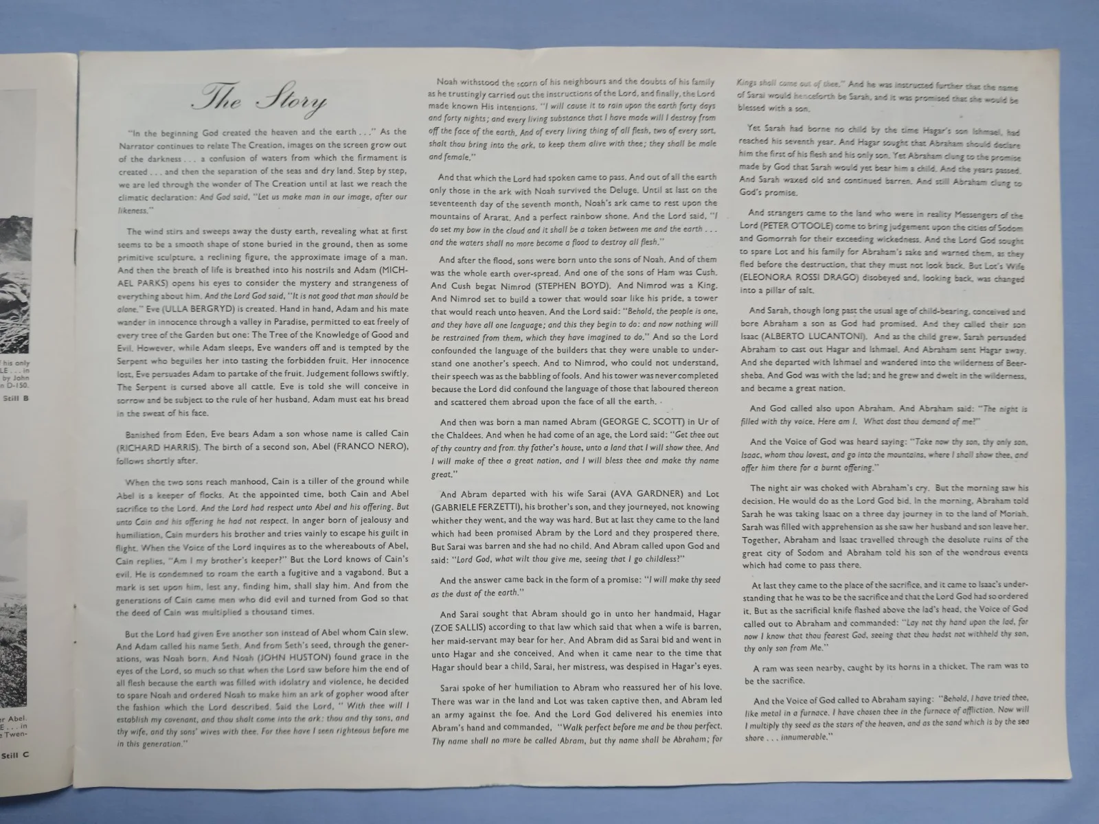 THE BIBLE (1966) rare original UK Exhibitors Campaign Press Book - John Huston, image 3
