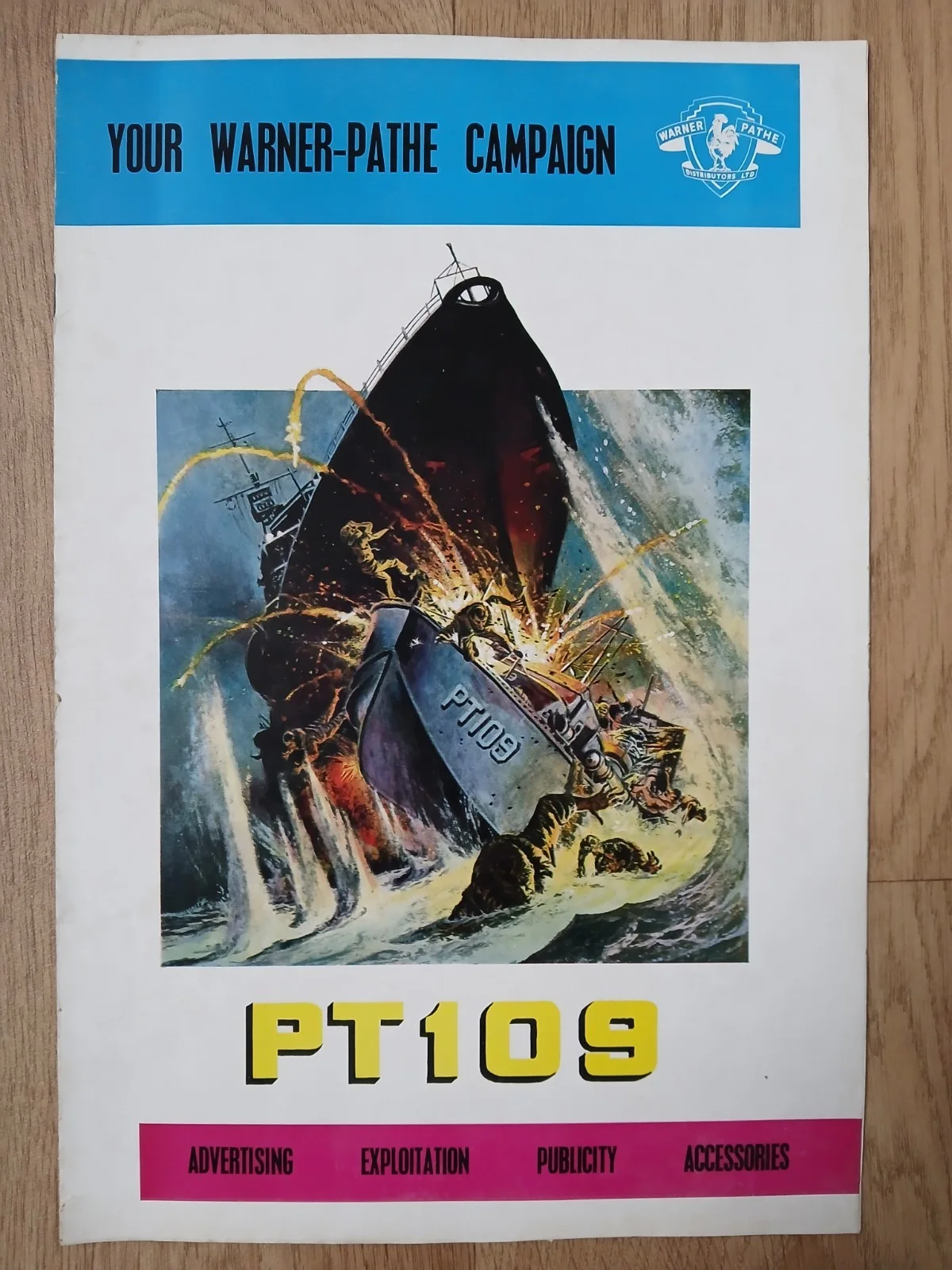 PT 109 (1964) rare original UK Exhibitors Campaign Press Book - John F. Kennedy, изображение 2