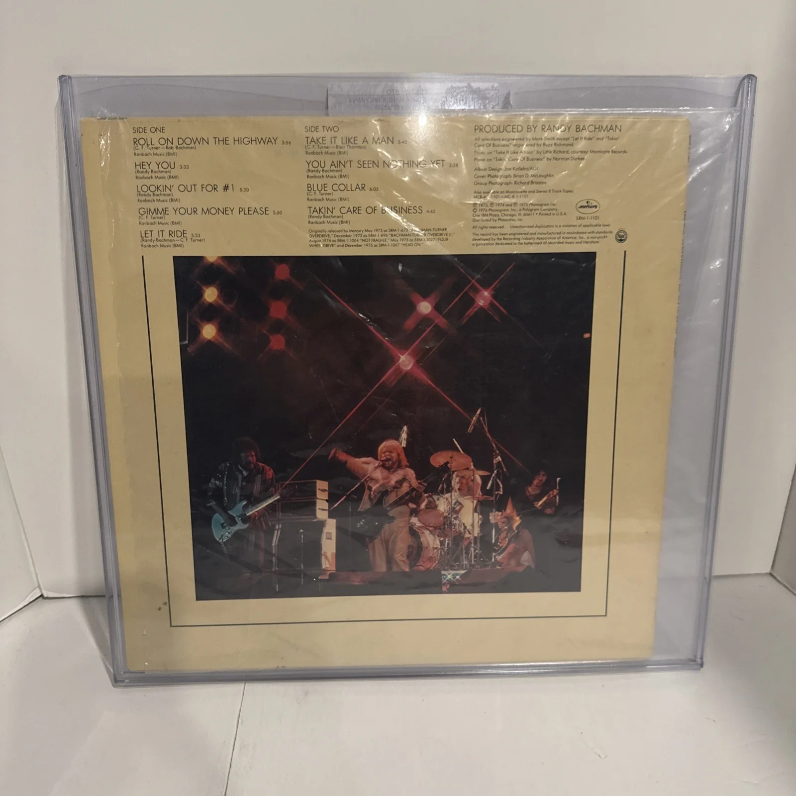 RANDY BACHMAN — RANDY BACHMAN- BTO AUTOGRAPHED VINYL PSA. COA . BIG CLEAN AUTO, image 4