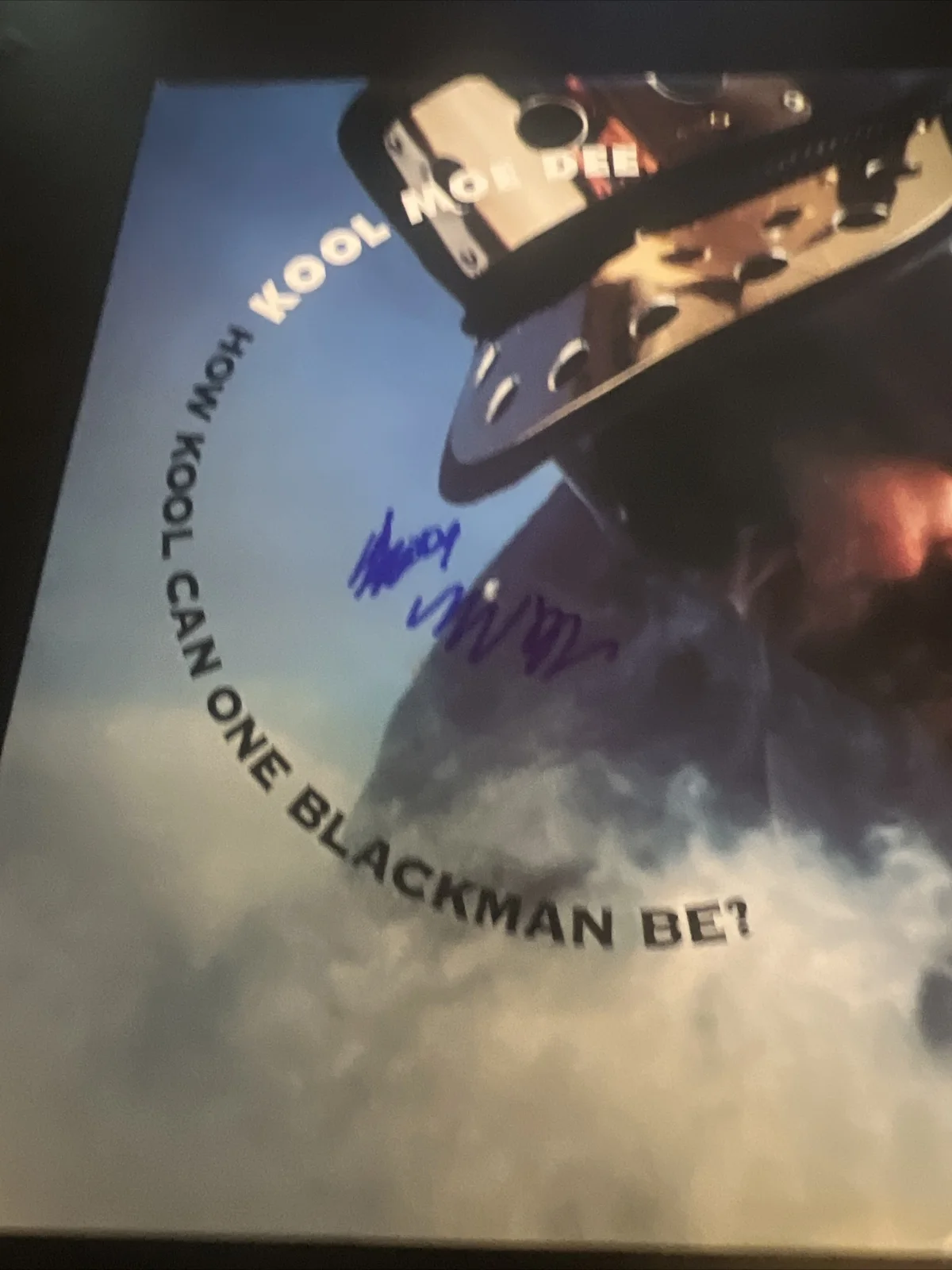Kool Moe Dee Signed How Kool Can One Blackman Be Vinyl Record Beckett Coa, image 2