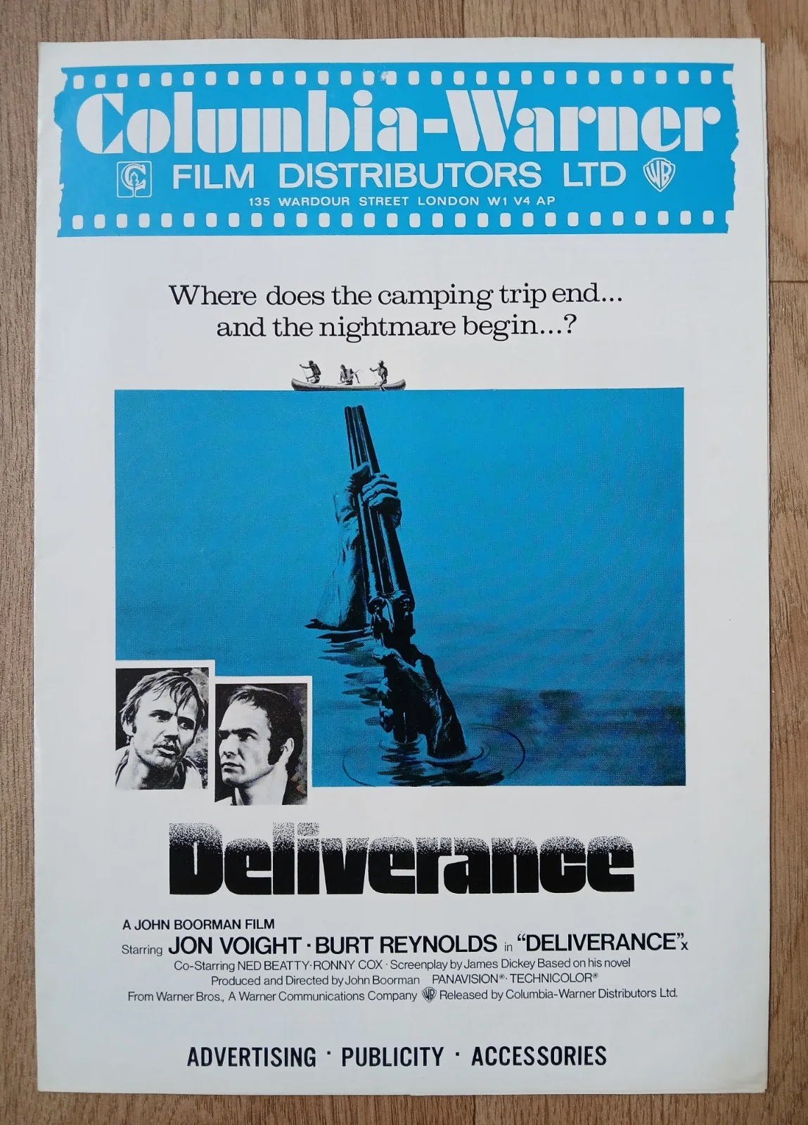 DELIVERANCE (1972) original UK Campaign Press Book - Jon Voight, Burt Reynolds, image 2