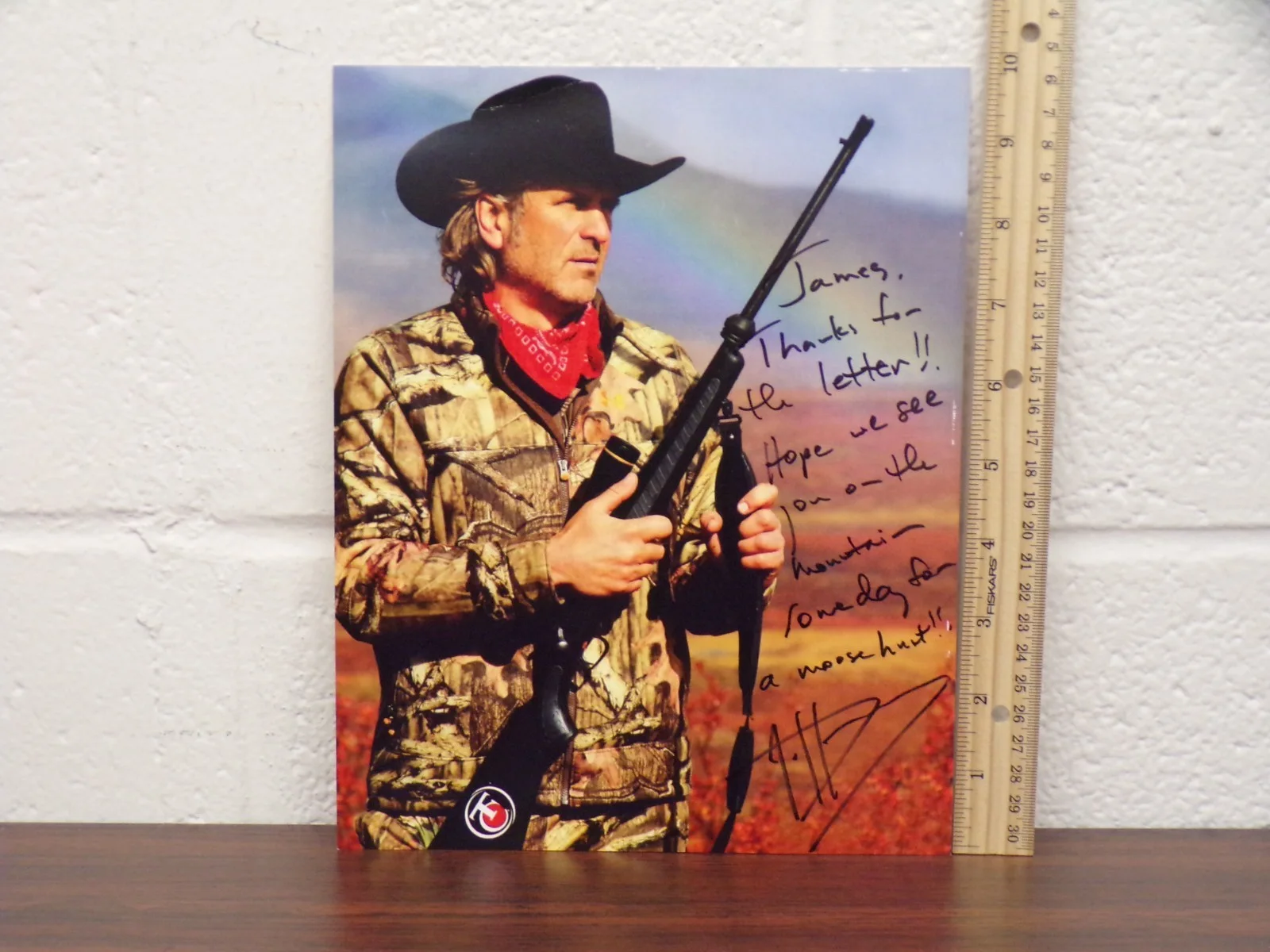 Jim Shockey — JIM SHOCKEY SIGNED 8x10 PHOTO AUTOGRAPHED HUNTING LEGEND SHOW HOST