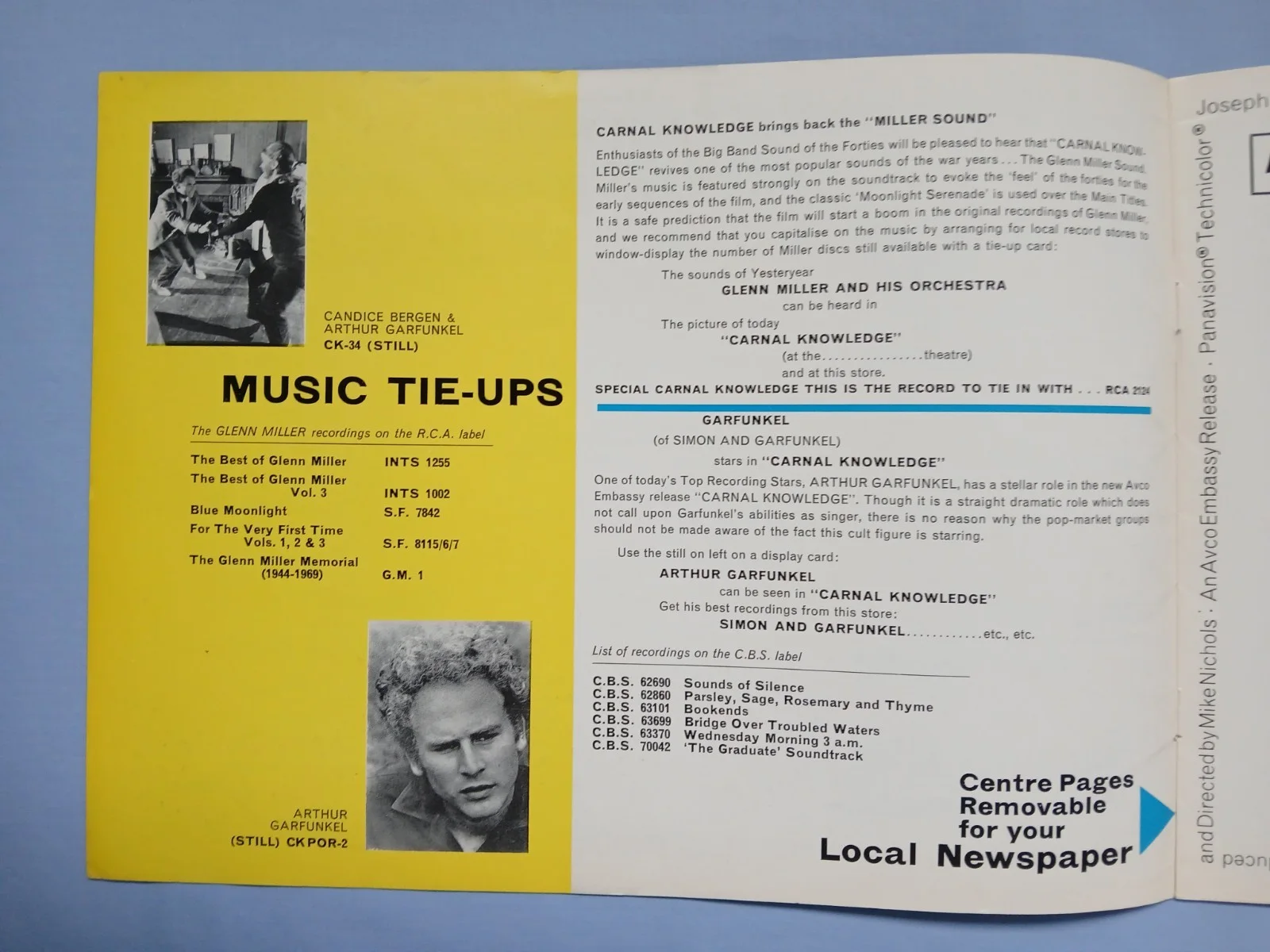 CARNAL KNOWLEDGE (1971) rare original UK Exhibitors Campaign Press Book, image 2