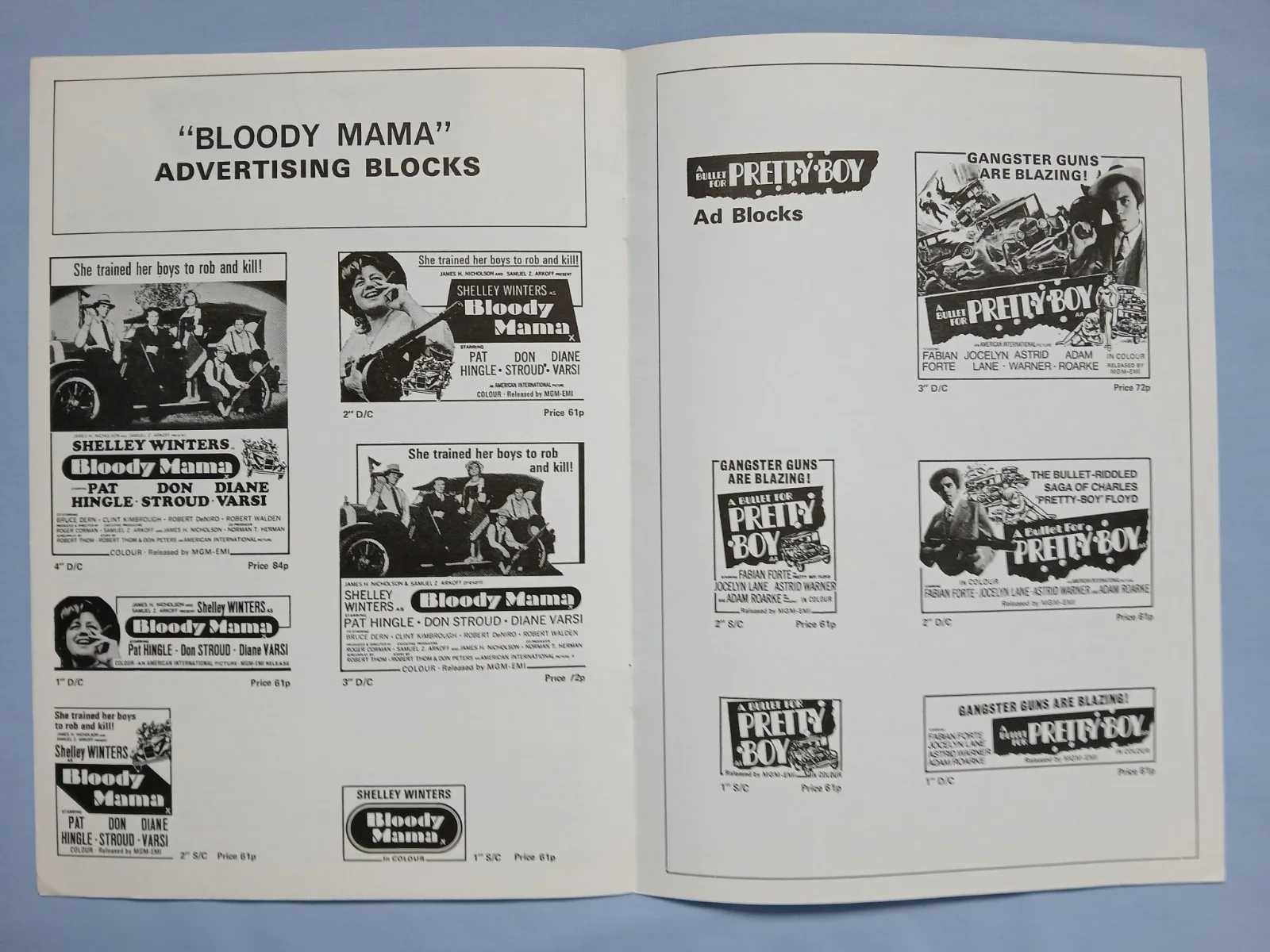 BLOODY MAMA (1970) original UK Campaign Press Book -Roger Corman,Shelley Winters, изображение 4