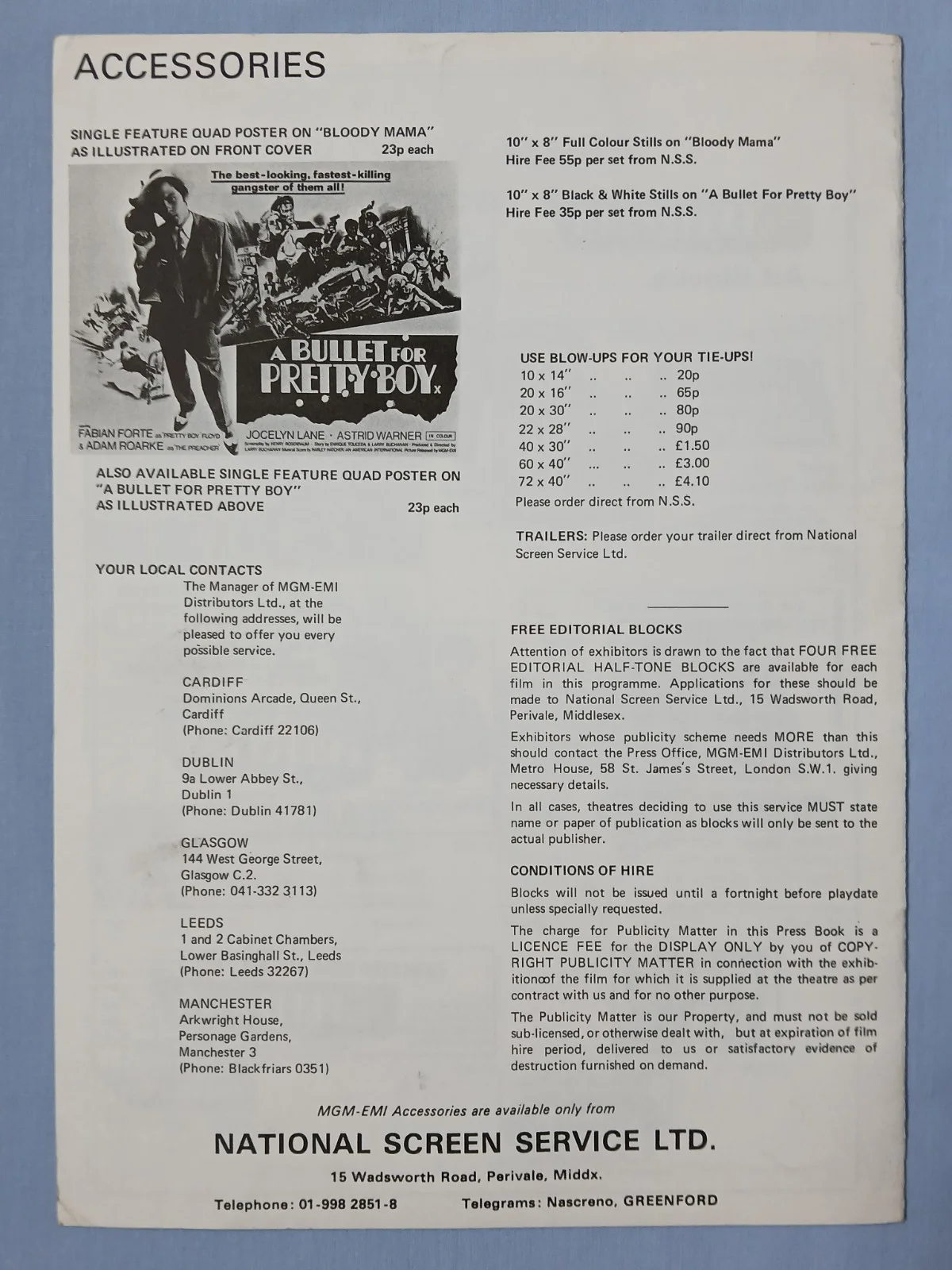 BLOODY MAMA (1970) original UK Campaign Press Book -Roger Corman,Shelley Winters, изображение 5