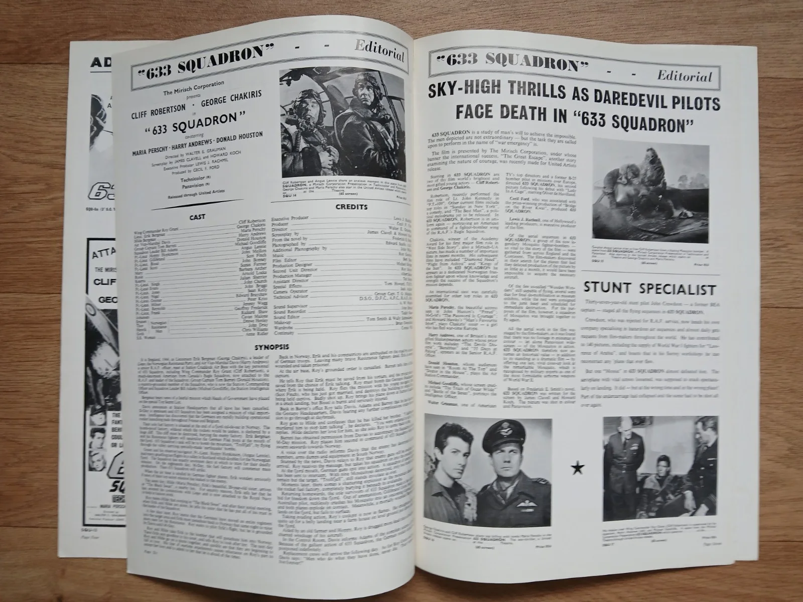 633 SQUADRON (1964) rare orig UK Exhibitors Campaign Press Book - RAF Mosquito, изображение 4