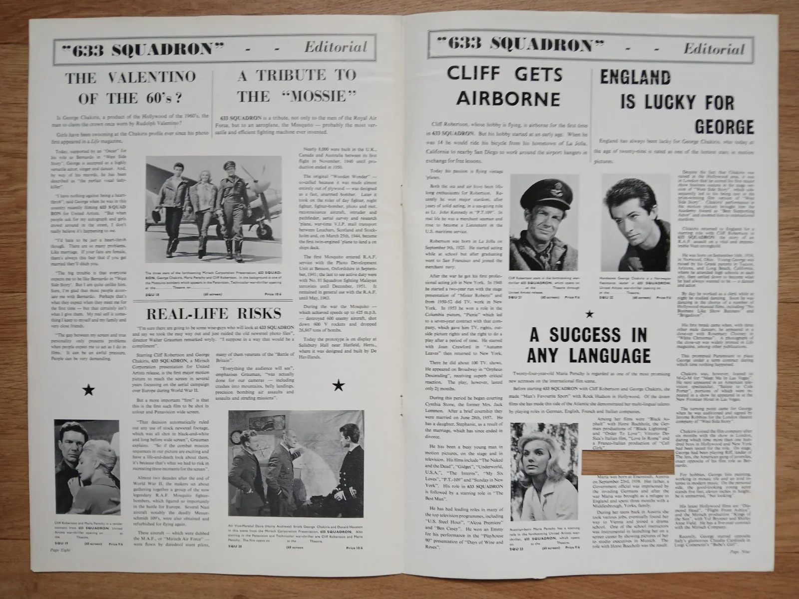 633 SQUADRON (1964) rare orig UK Exhibitors Campaign Press Book - RAF Mosquito, изображение 5