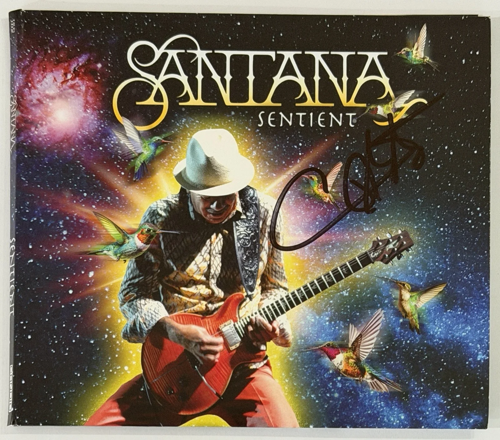 Carlos Santana SIGNED Sentient CD Album Cover & CD PSA DNA COA Autograph RARE, изображение 2