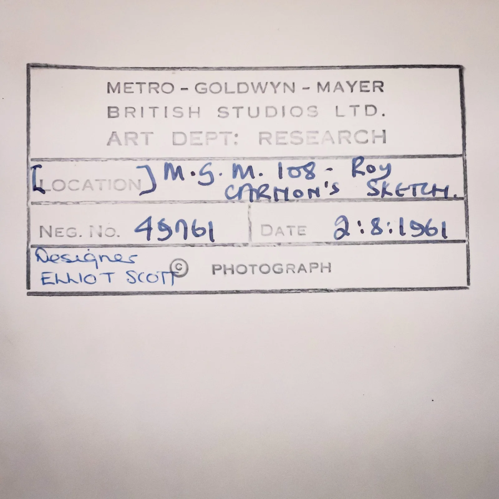 Original MGM Captain Nemo Underwater City 1968 Production Photos Contact Sheets, image 2