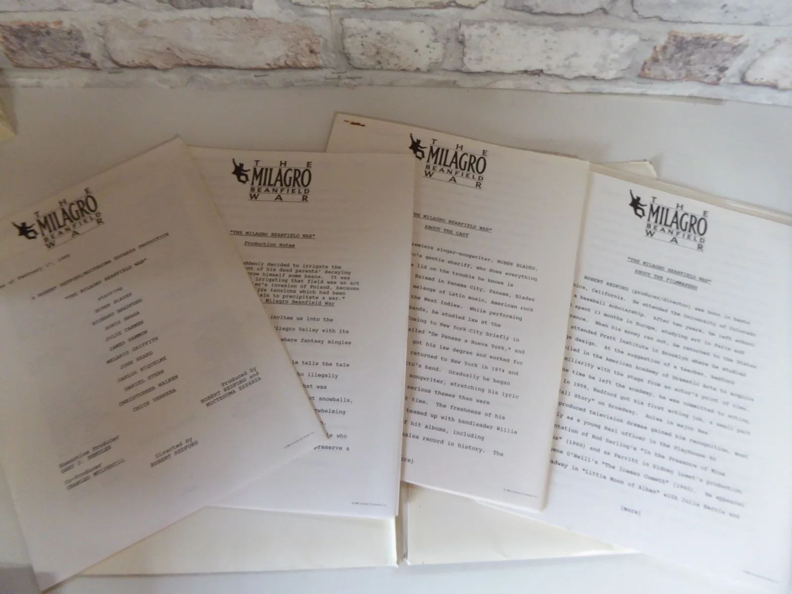 The Milagro Beanfield War Press Kit 12 Photos Robert Redford Melanie Griffith, image 4