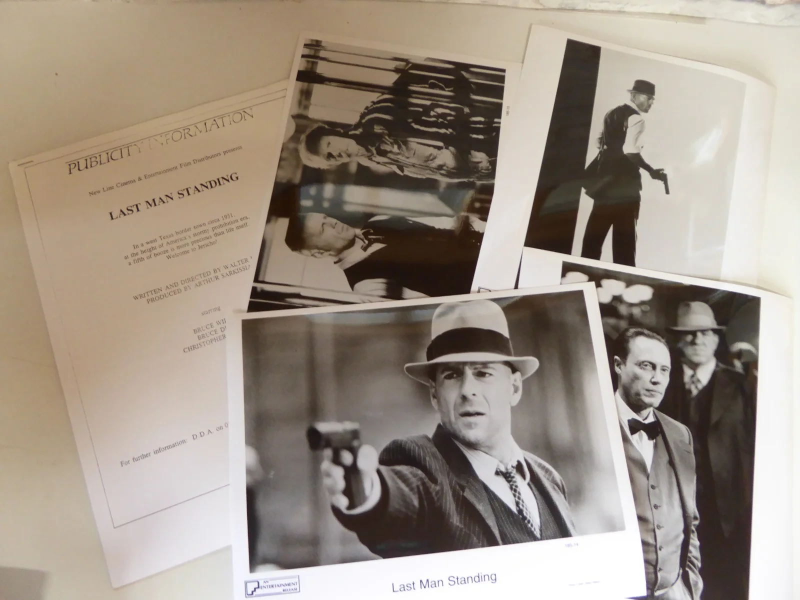 Last Man Standing Press Kit 4 B/W Photos - Bruce Willis Christopher Walken, image 3