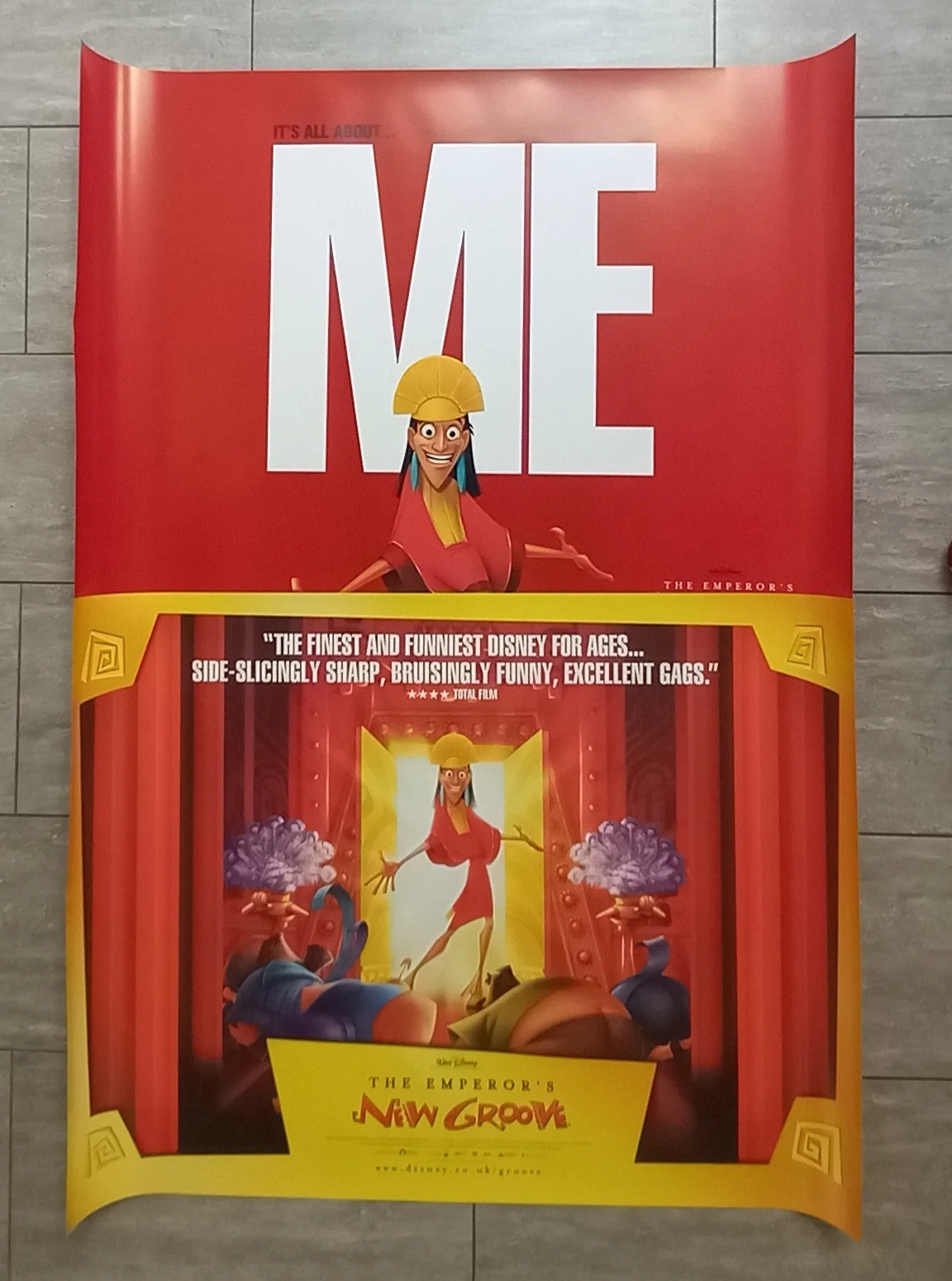 The Emperor's New Groove (2000) D/S UK Quad Poster Set ( x2 Quads), Disney, изображение 2
