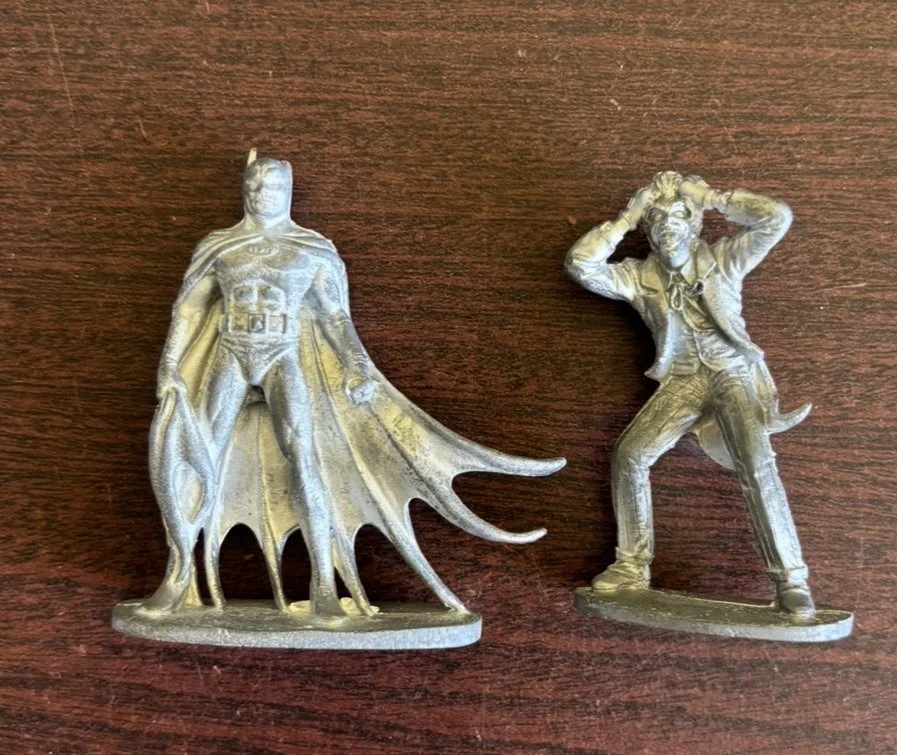 GRENADIER:Vintage Batman & Joker White Metal 54mmFigures Mayfair games 1989, изображение 4