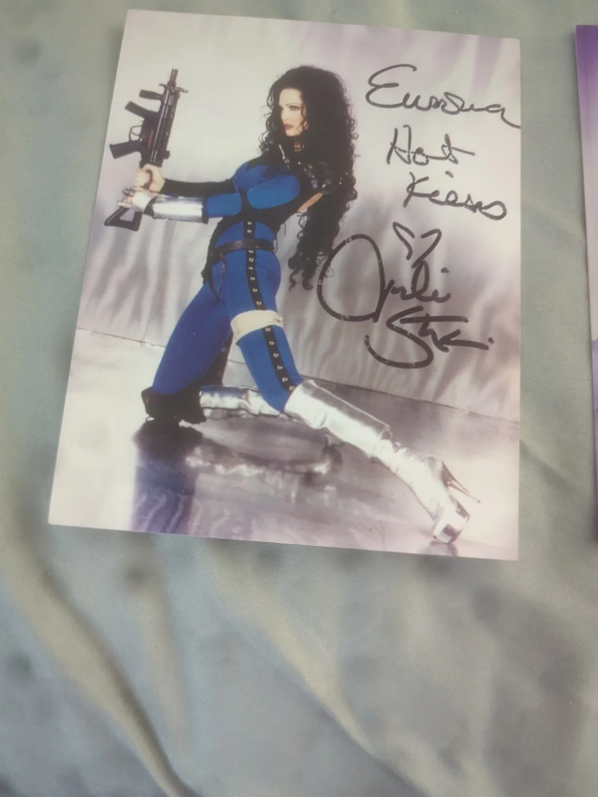 Julie Strain Vampirella Actress - 2 Signed Autographed Postcards, image 3