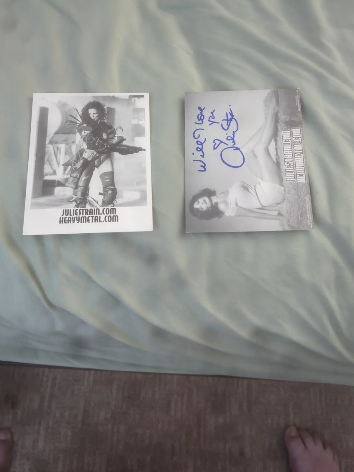 Julie Strain Vampirella Actress - 2 Signed Autographed Postcards, image 4