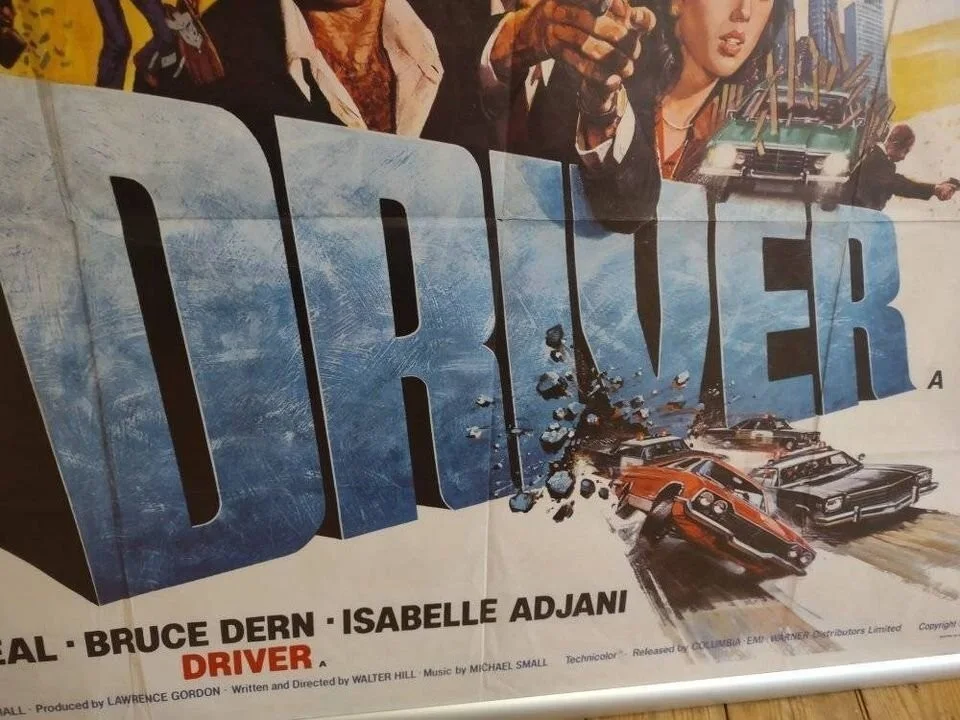 The Driver Original Movie Poster 1978 Quad 30x40 Film Poster Cult Action Classic, изображение 5