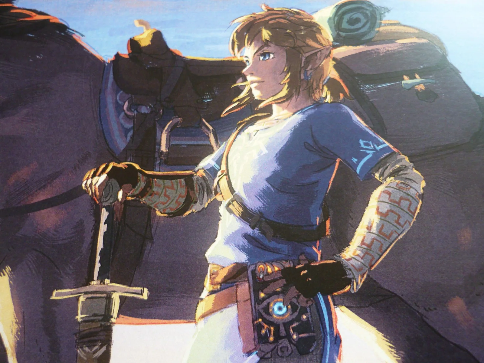 a4 geek gear poster original legend of zelda on horseback, изображение 2
