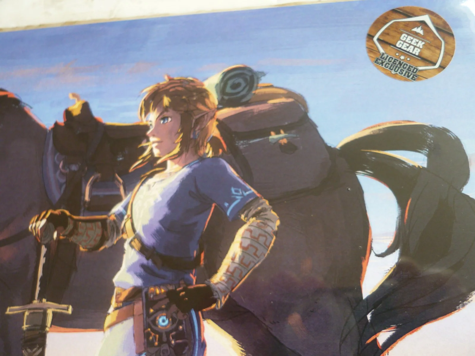 a4 geek gear poster original legend of zelda on horseback, изображение 3