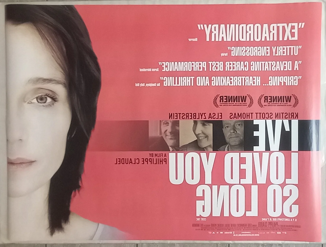 I've Loved You So Long (2008) D/S UK Quad Poster, Kristin Scott Thomas, image 3