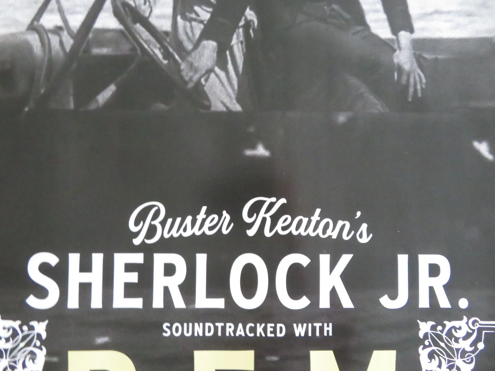 SHERLOCK JR. SOUNDTRACKED WITH R.E.M UK QUAD ROLLED POSTER BUSTER KEATON 2026, изображение 2