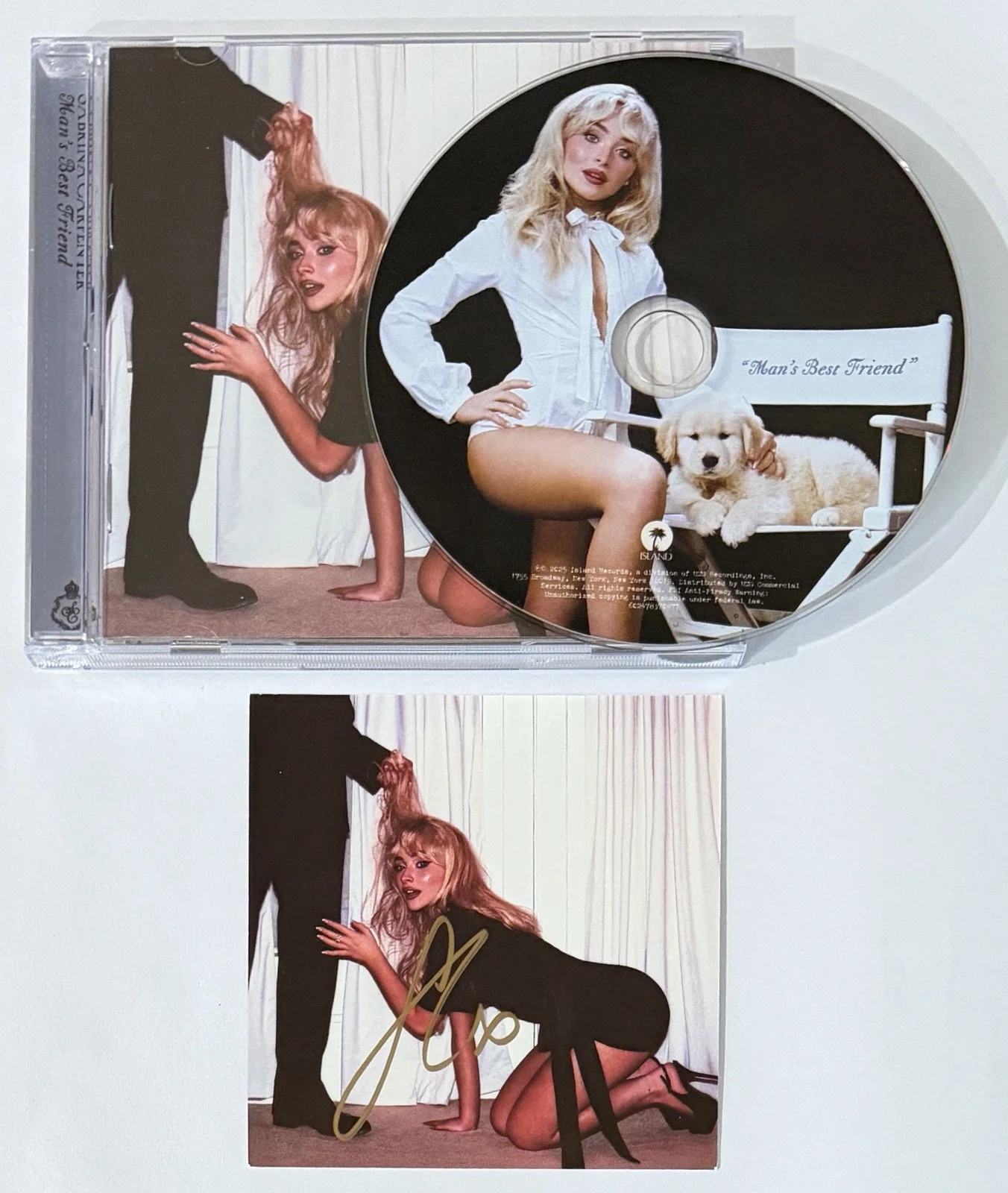 SIGNED Sabrina Carpenter Man’s Best Friend Sexy Photograph & CD PSA DNA COA Auto, изображение 4