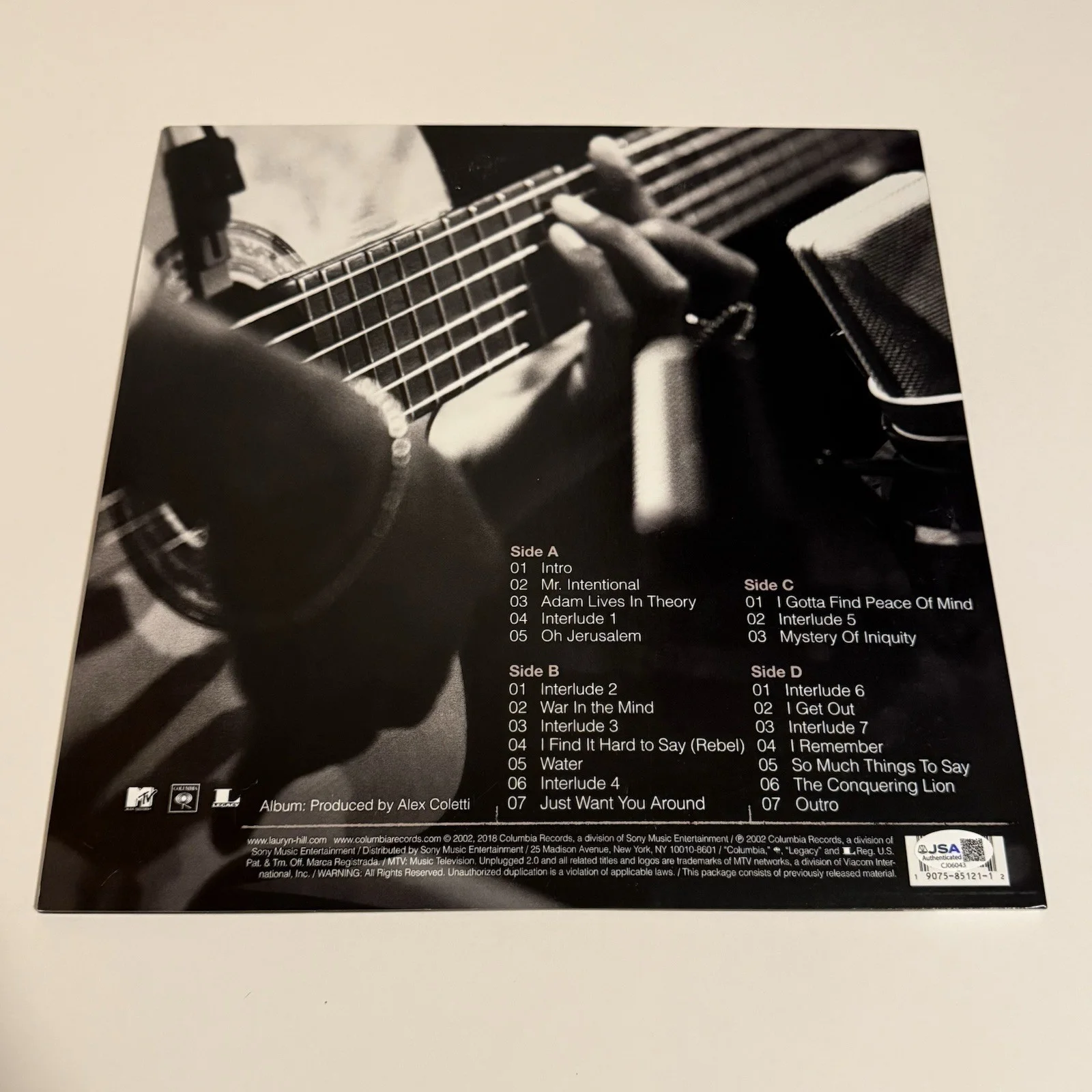 LAURYN HILL SIGNED MTV UNPPLUGGED VINYL RECORD JSA COA MISEDUCATION OF LAURYN, изображение 3