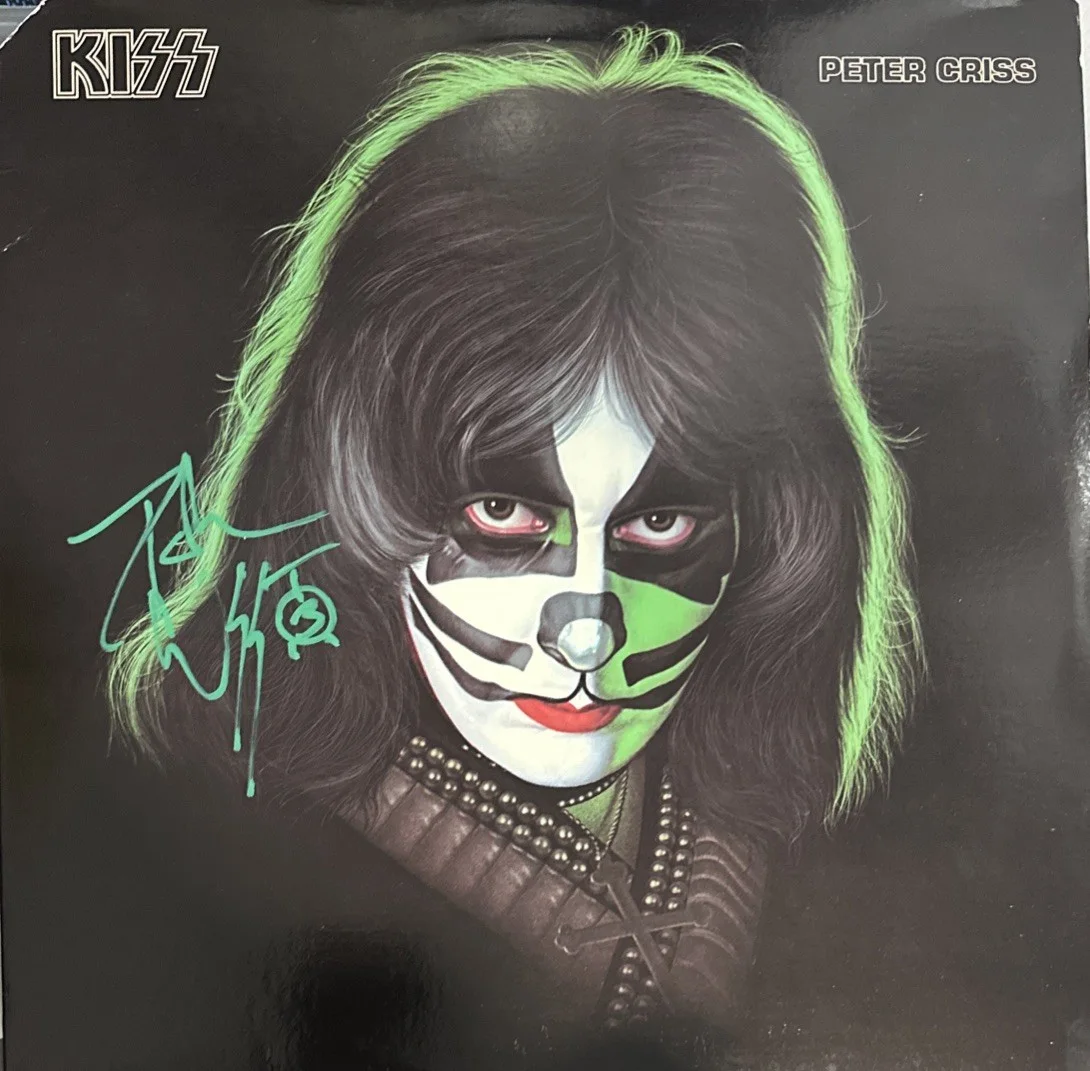 KISS Signed Vinyl Peter Criss Autographed Album Solo Original W All Extras Proof, изображение 4