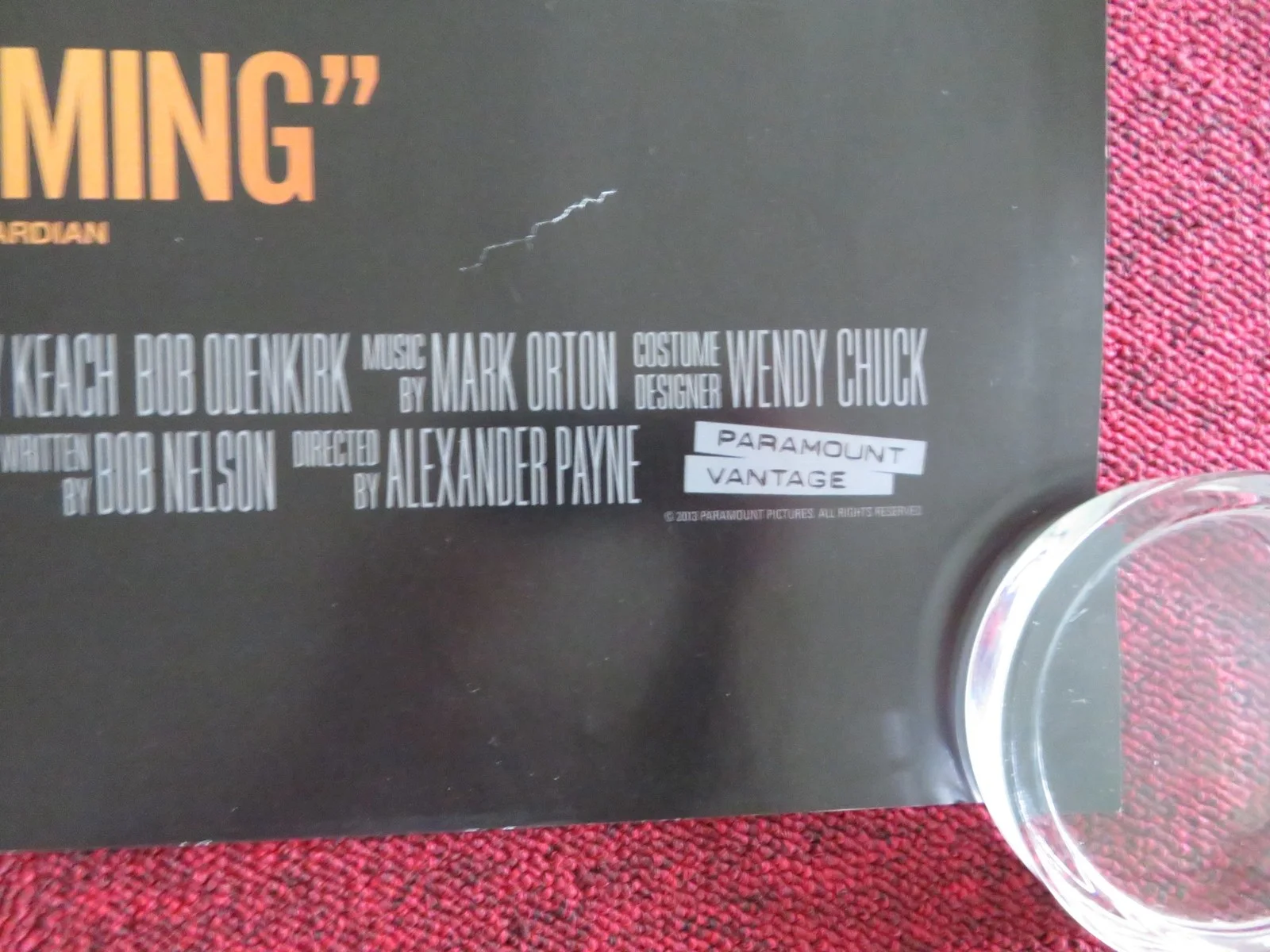 NEBRASKA UK QUAD ROLLED POSTER BRUCE DERN WILL FORTE 2013, image 5