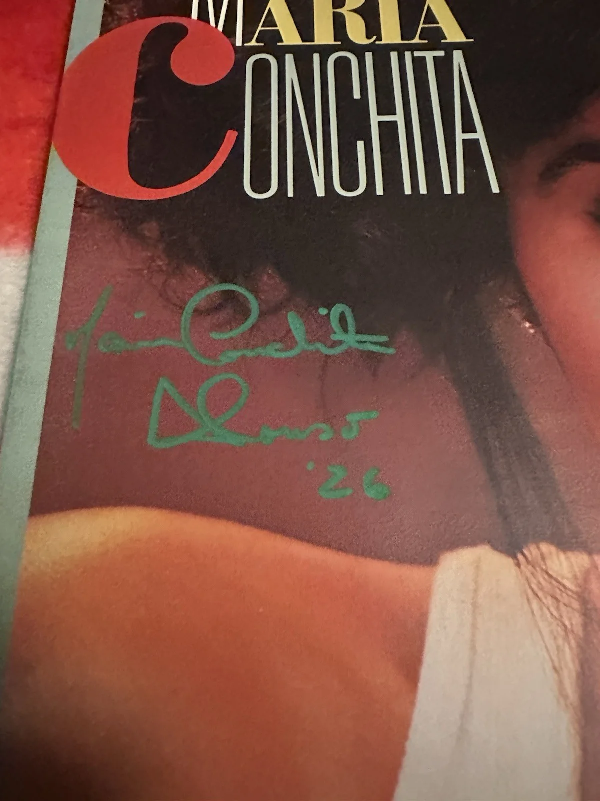 María Conchita Alonso Signed Autographed Vinyl Album, изображение 2