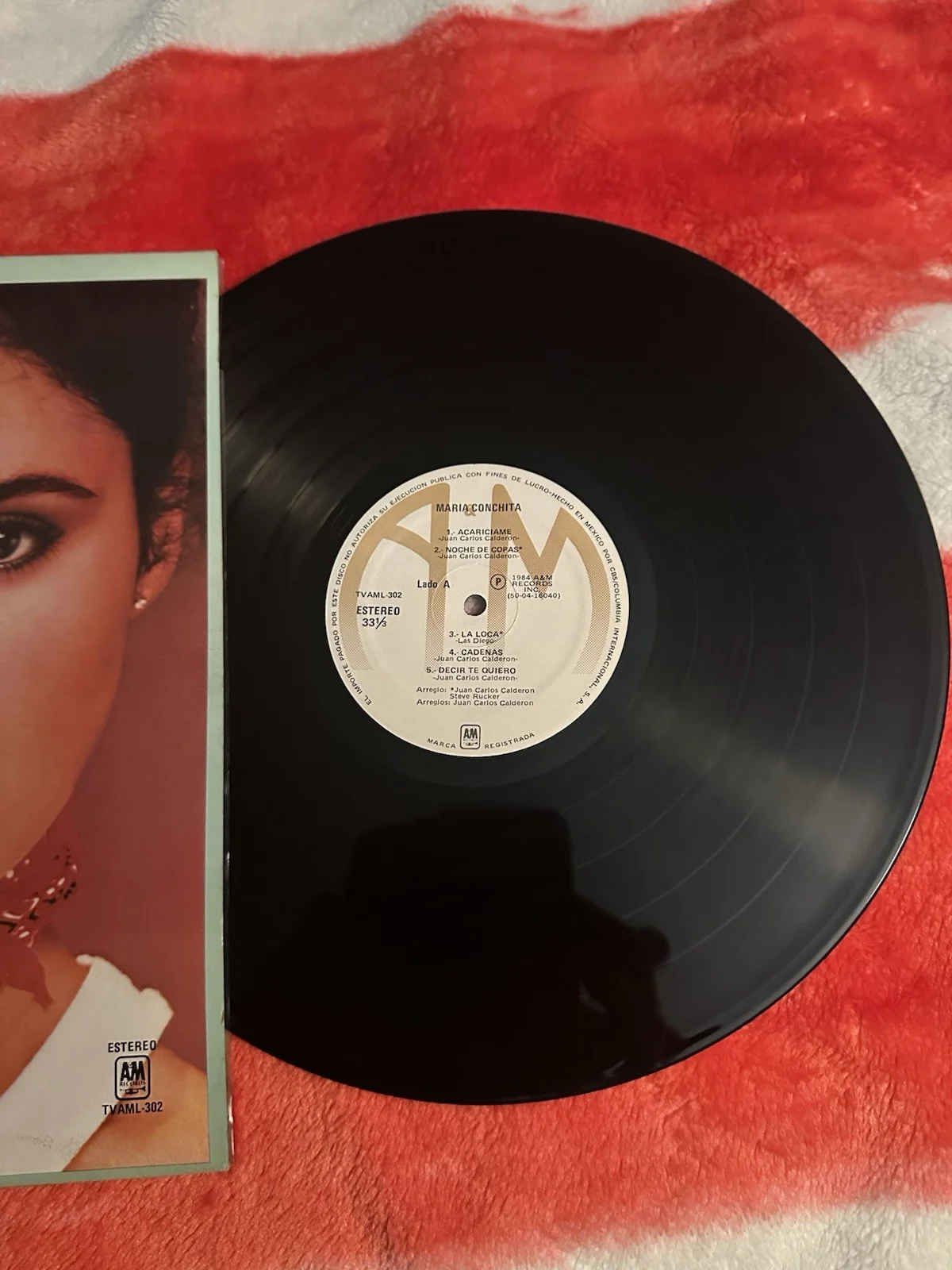 María Conchita Alonso Signed Autographed Vinyl Album, изображение 4