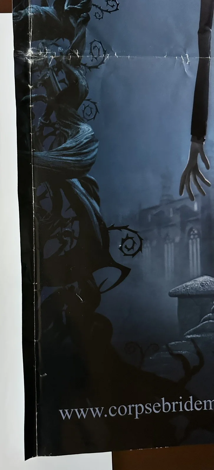 Tim Burton's The Corpse Bride, Original, 30"x40" UK Quad Poster, 2005. Post incl, image 4
