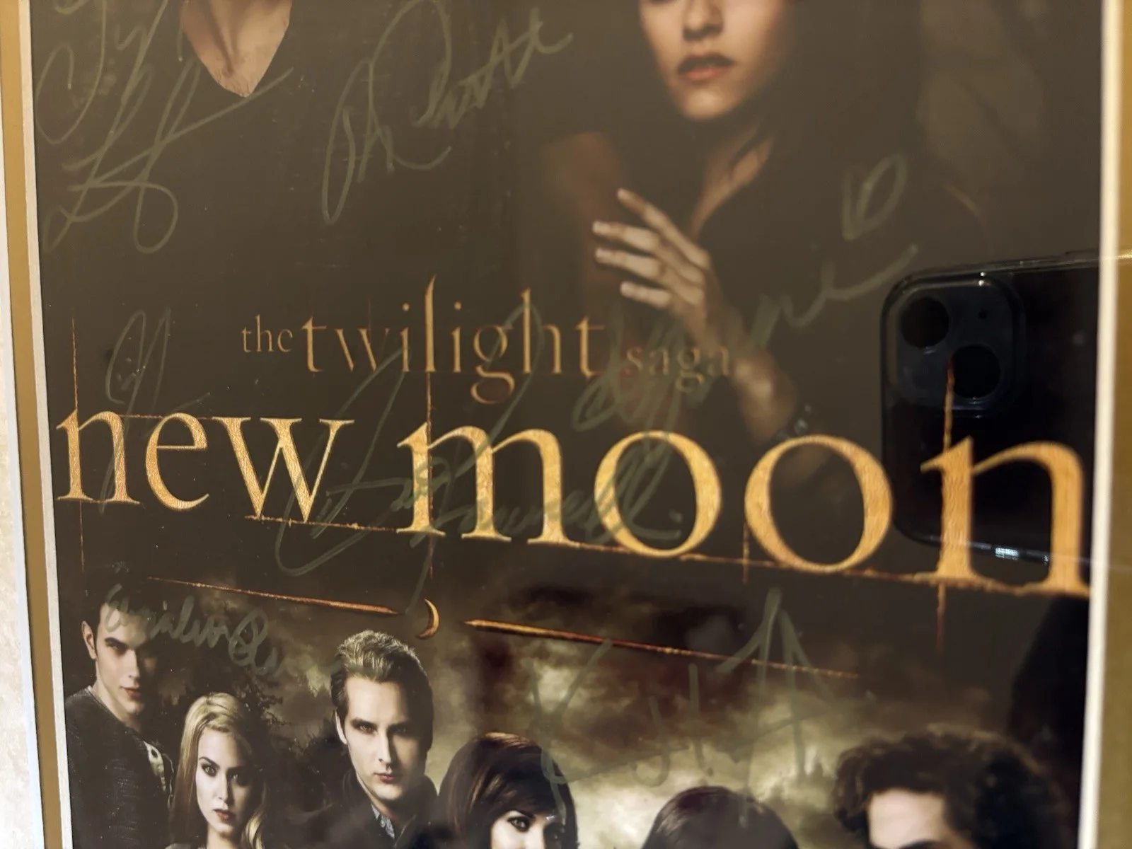 Kristen Stewart, Robert Pattinson, Taylor Lautner, Peter Facinell — Twilight Saga: New Moon Original Autographed Poster SEMG Stewart Pattinson, изображение 4