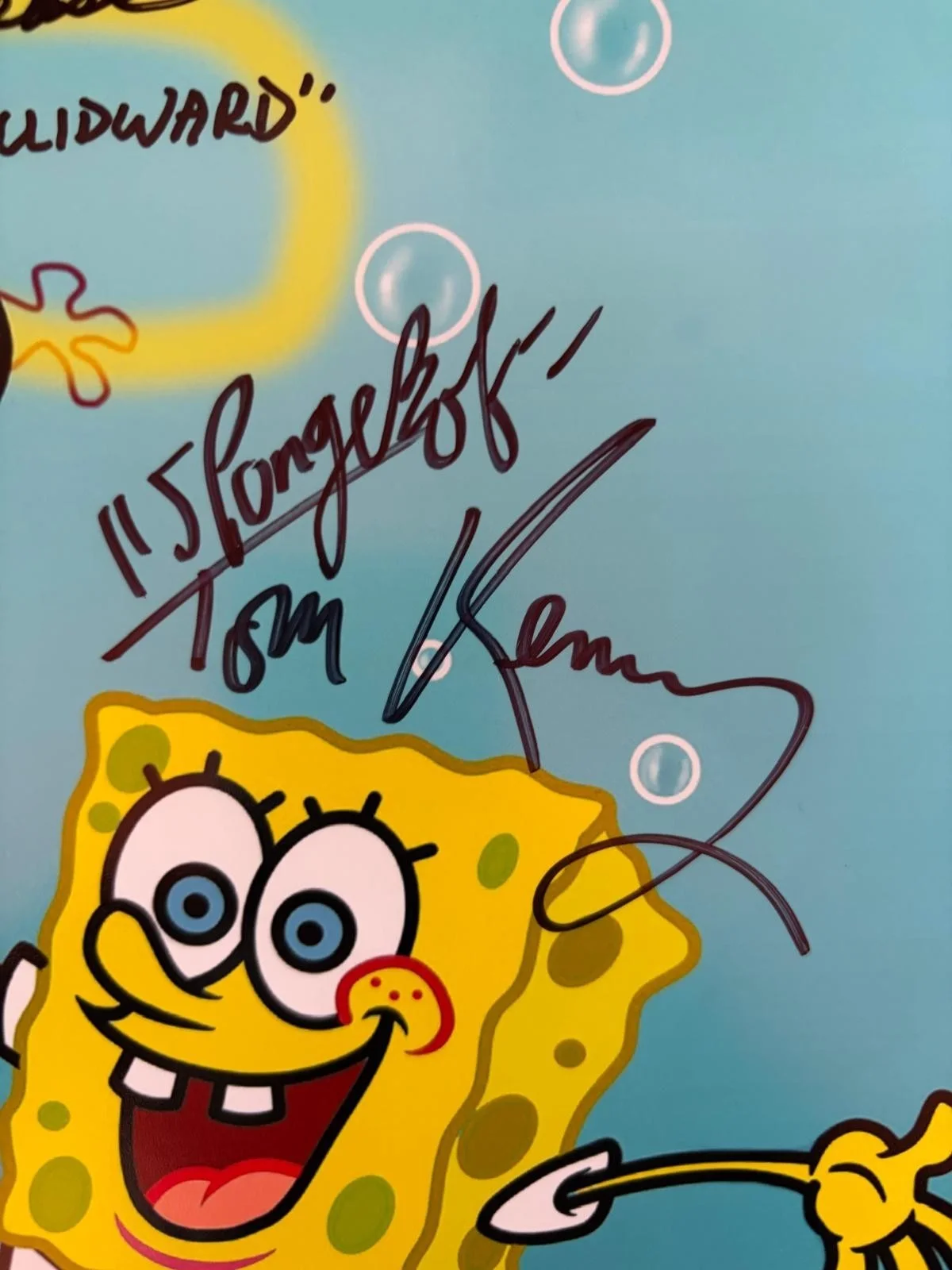 RODGER BUMPASS, BILL FAGERBAKKE, TOM KENNY — SPONGEBOB CAST SIGNED AUTO 11X14 PHOTO SKETCH BUMPASS FAGERBAKKE TOM KENNY PSA, image 4