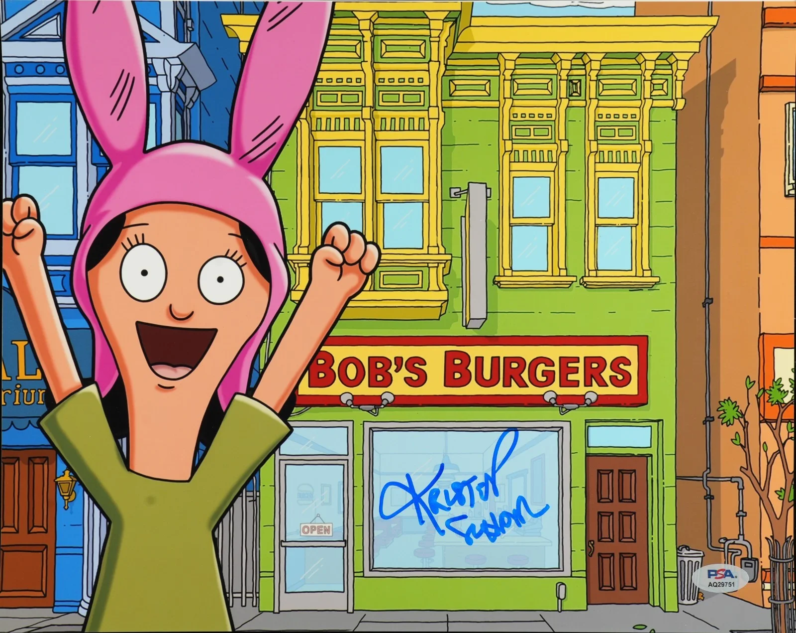Kristen Schaal — KRISTEN SCHAAL SIGNED AUTOGRAPHED 11X14 PHOTO BOB'S BURGERS RARE PSA