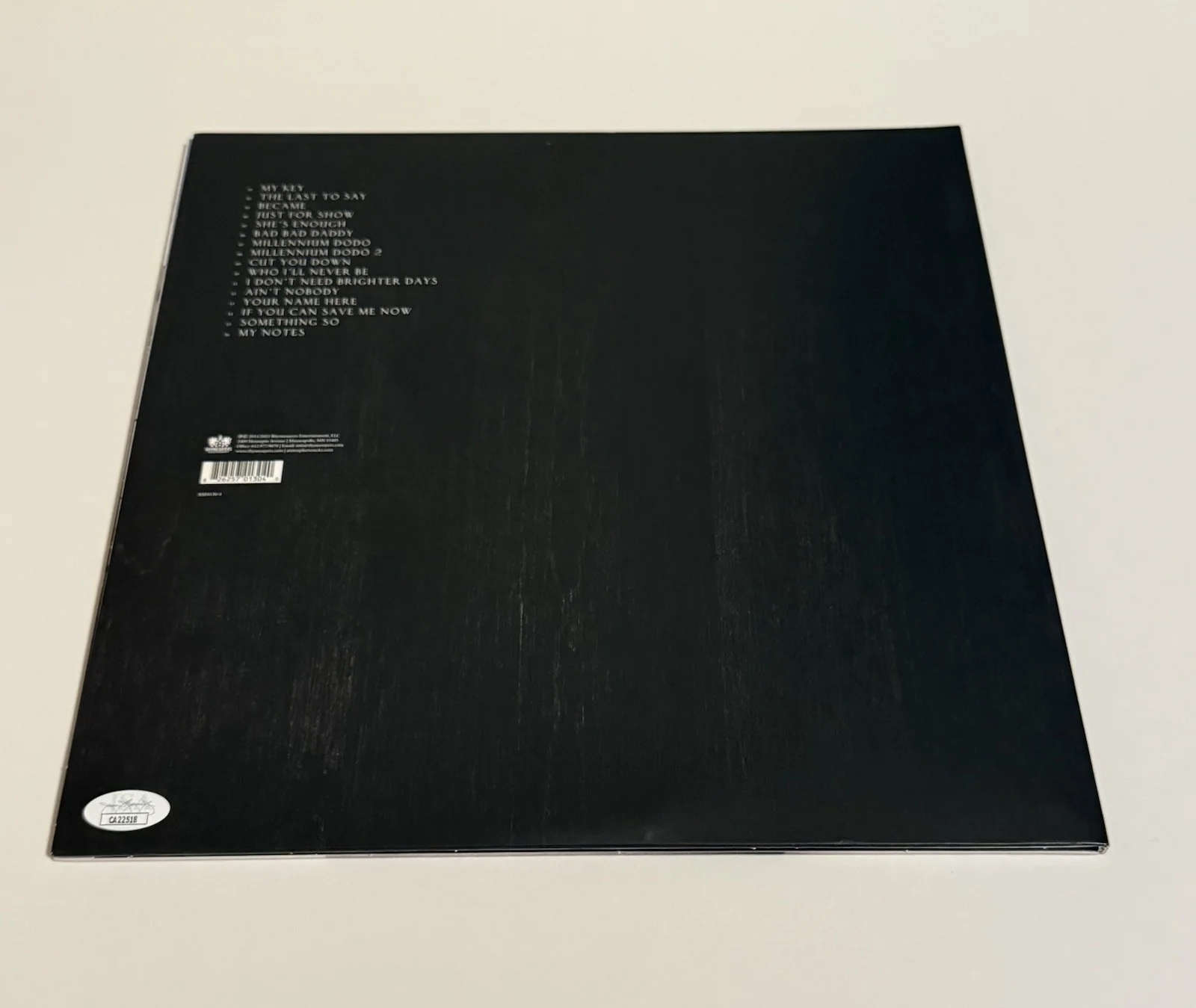 ATMOSPHERE SIGNED THE FAMILY SIGN VINYL RECORD RHYMESAYERS SLUG & ANT JSA COA, image 2