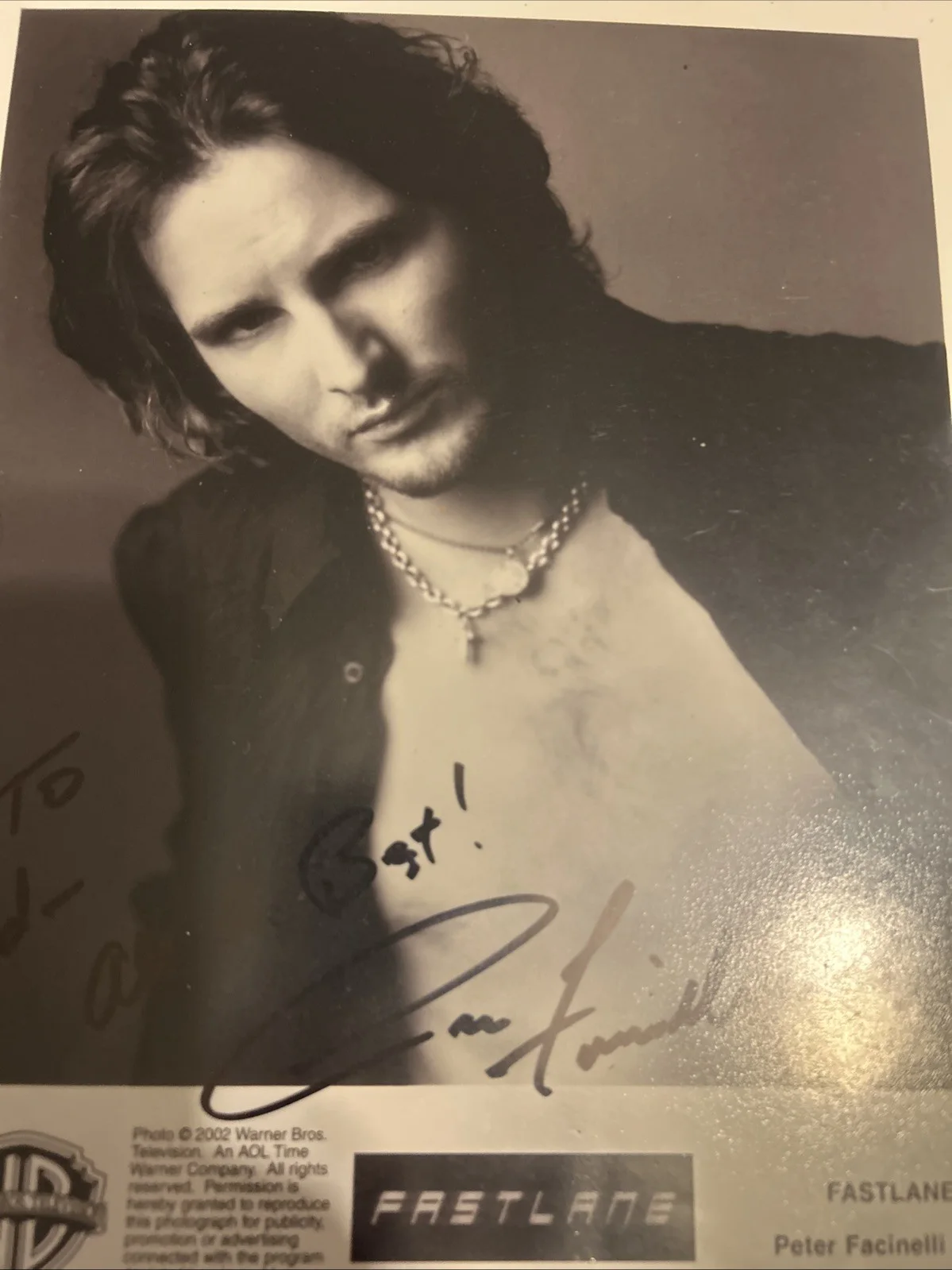 Peter Facinelli — Peter Facinelli Autograph Photo 8 X 10 Black-And-White, image 3