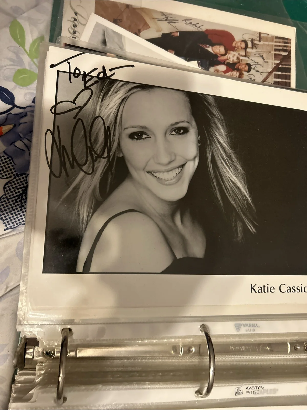 Katie Cassidy — Katie Cassidy Autographed 8 X 10 Black-And-White Photo