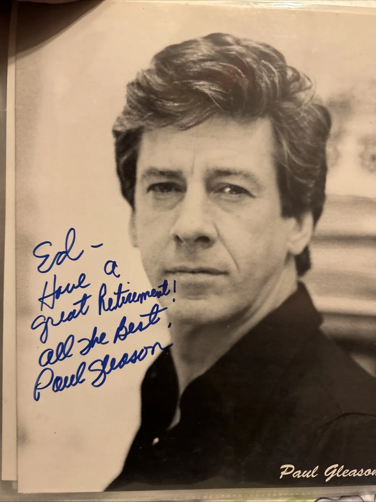 Paul Gleason — Paul Gleason Autographed Photo 8 X 10 Black-And-White, image 2